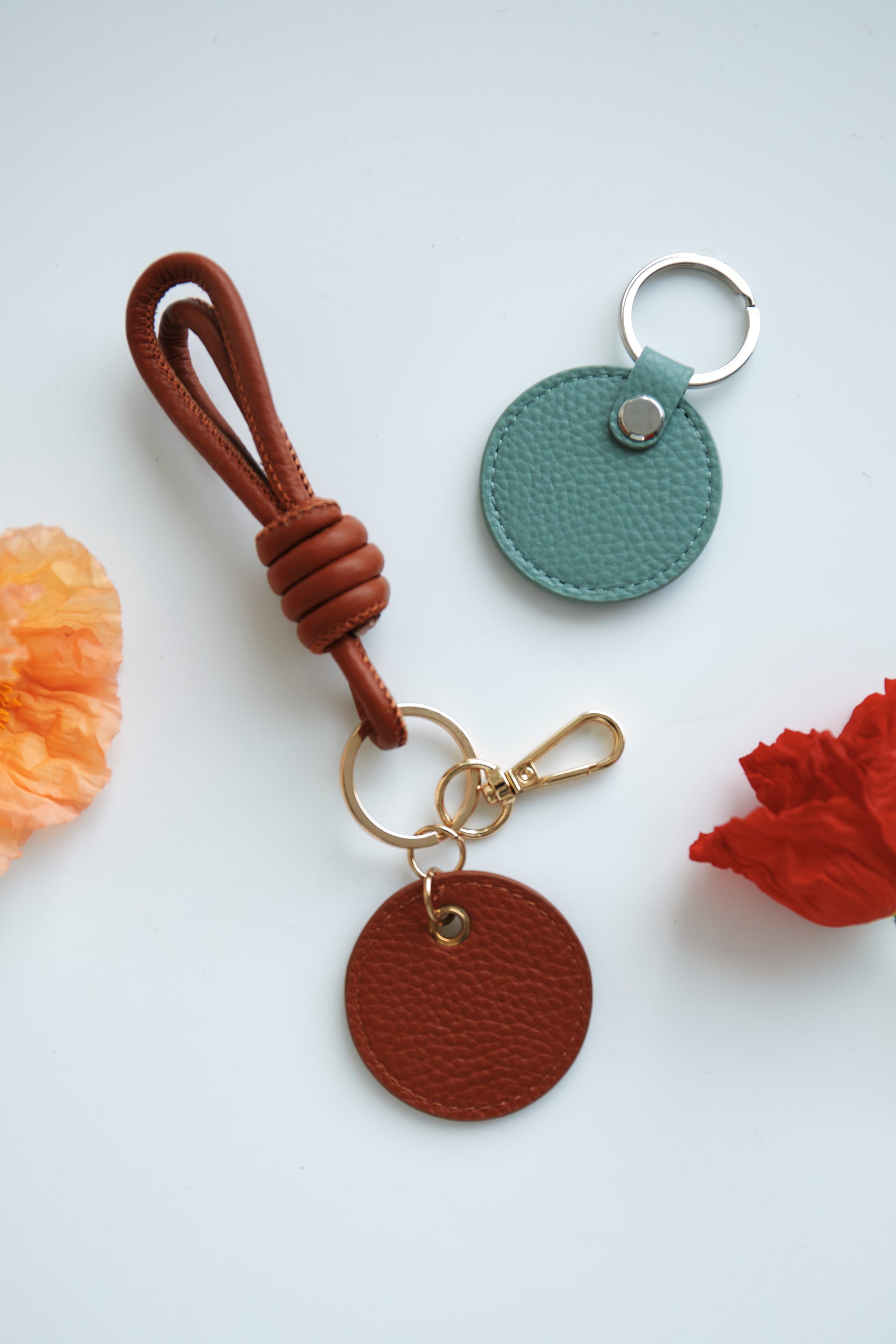 Knotted Keyring | Camel Gold