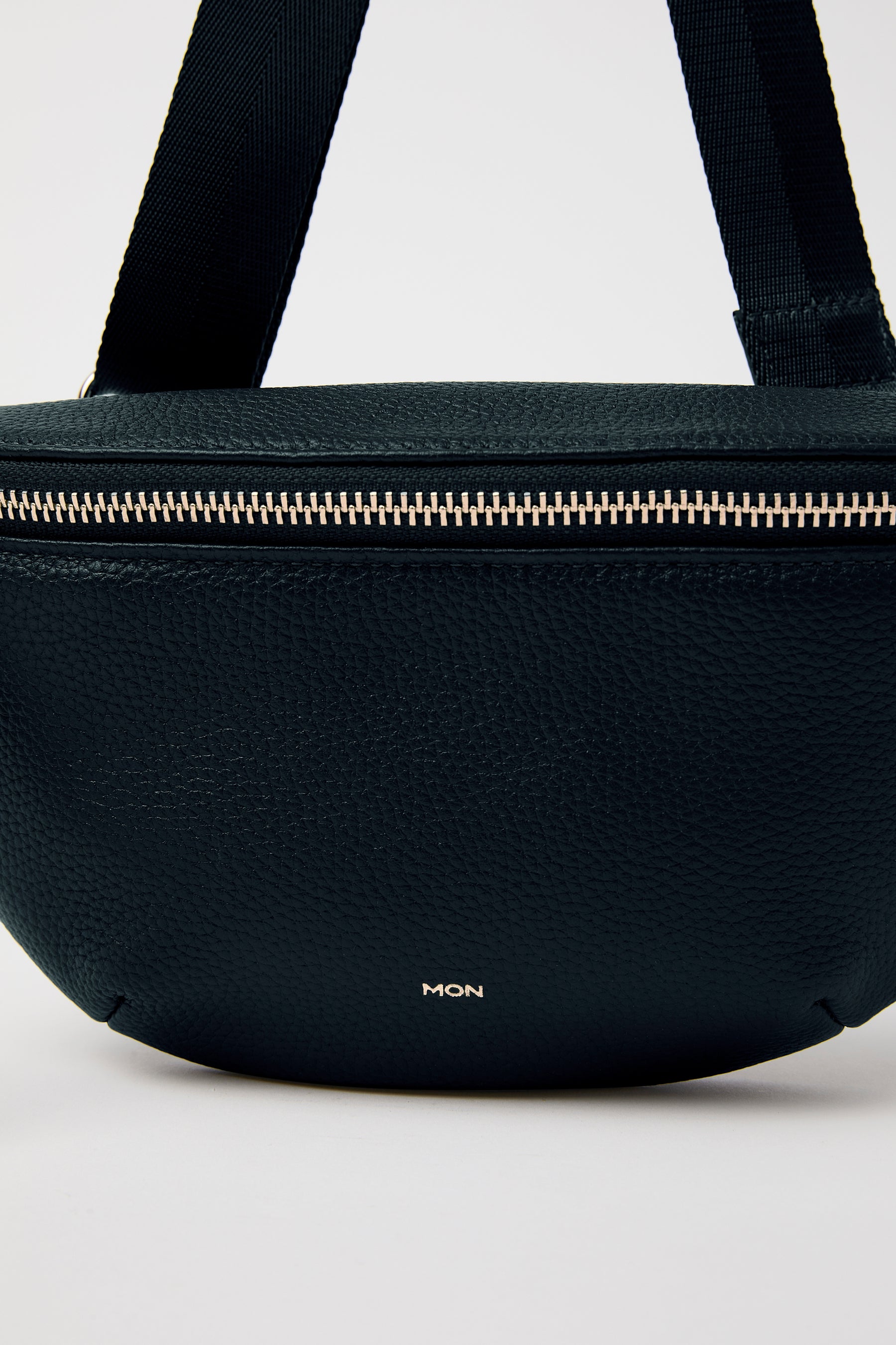 Soho Pebbled Leather Bumbag | Black Gold