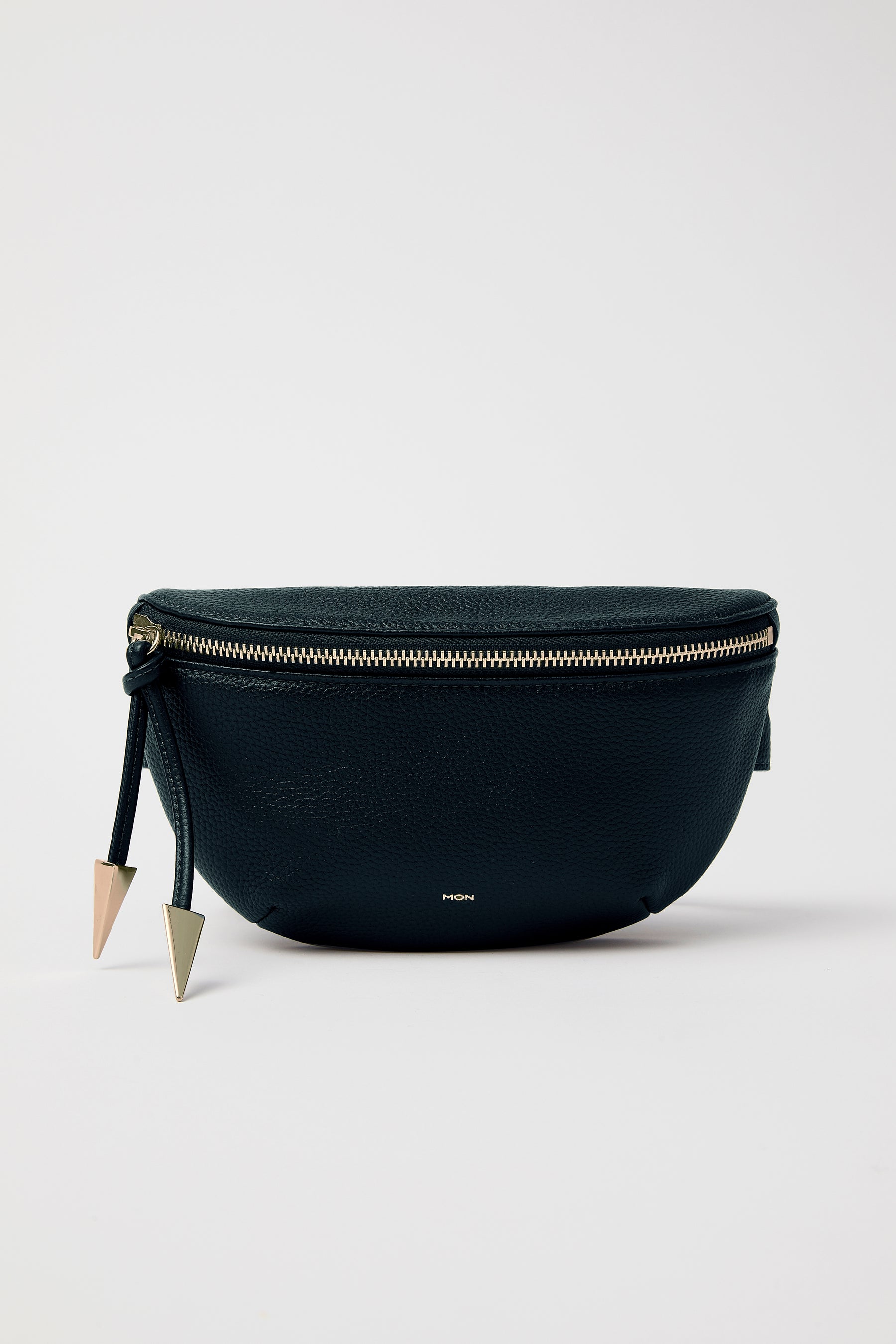 Soho Pebbled Leather Bumbag | Black Gold