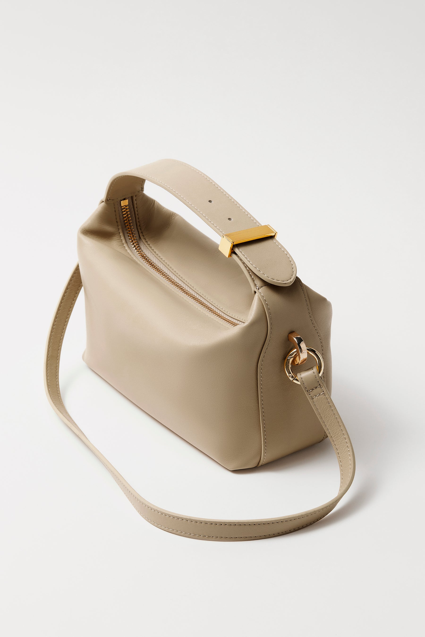 Kate Soft Leather Handbag | Biscuit