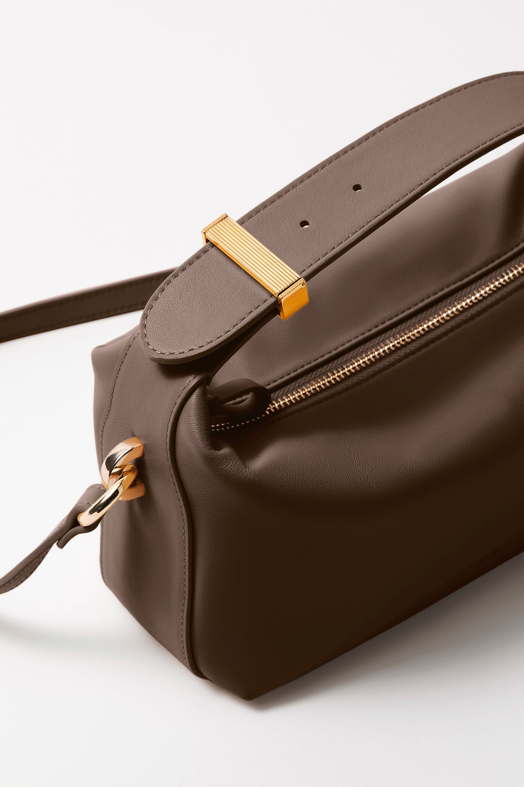 Kate Soft Leather Handbag | Walnut