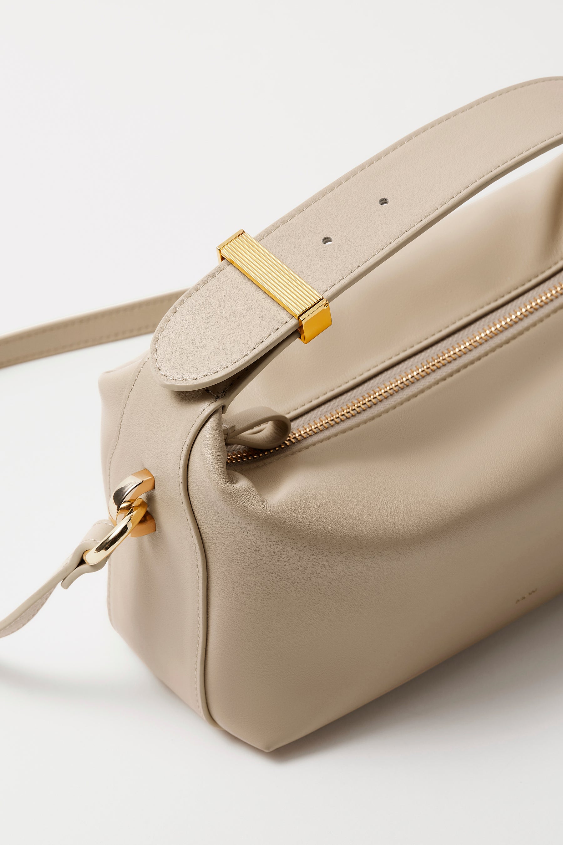 Kate Soft Leather Handbag | Biscuit