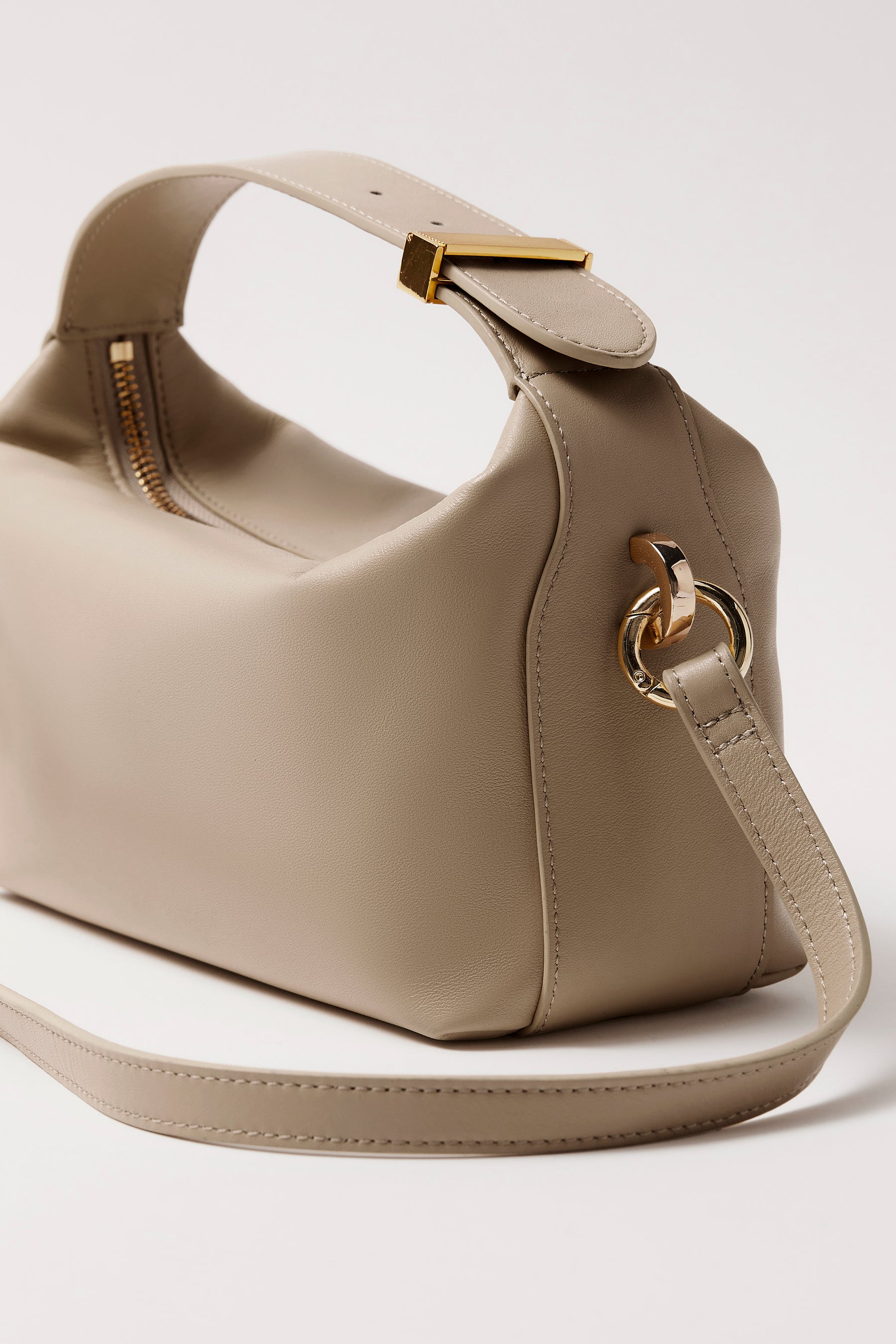 Kate Soft Leather Handbag | Biscuit