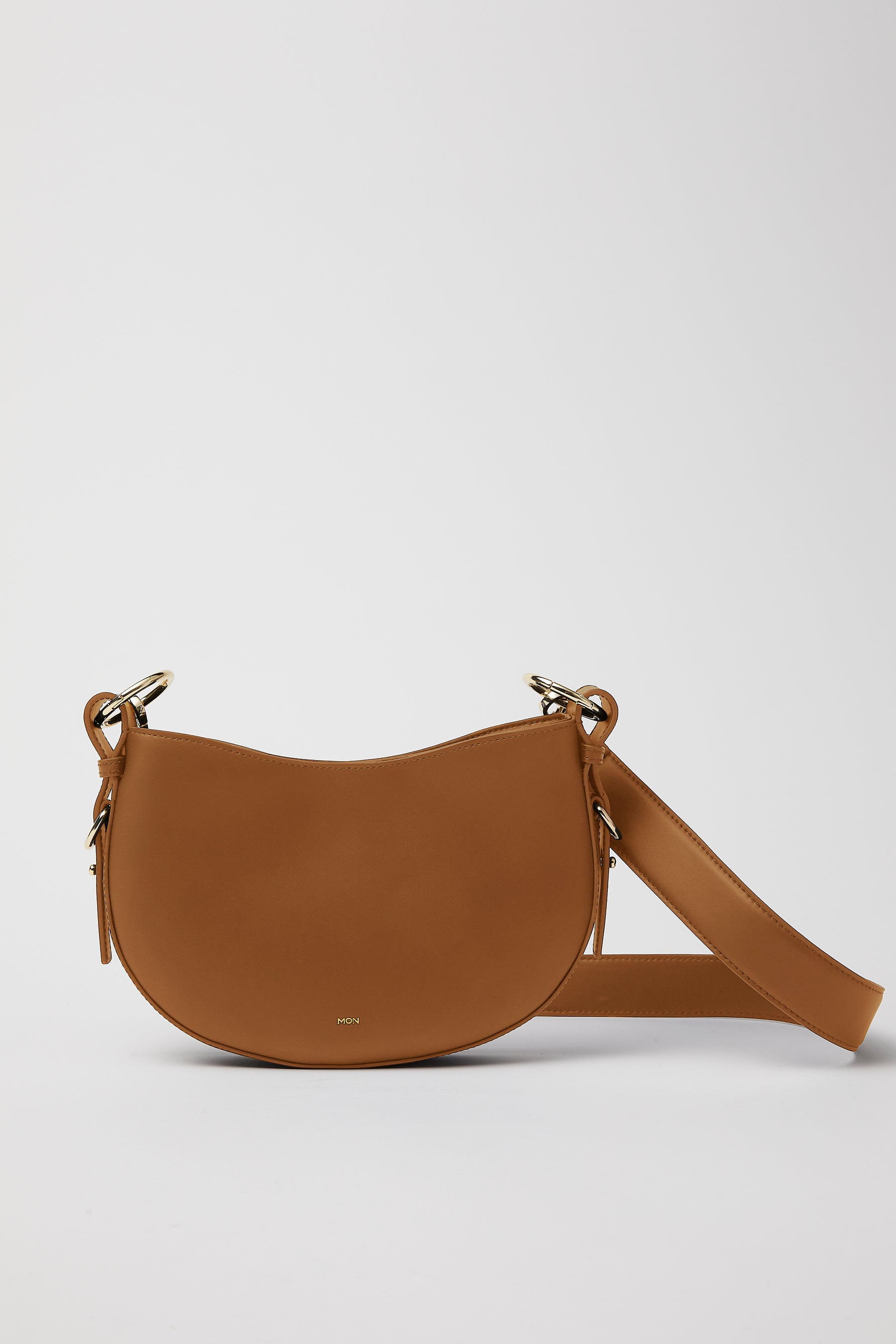 Smooth Leather Saddle Bag | Windsor Tan Gold