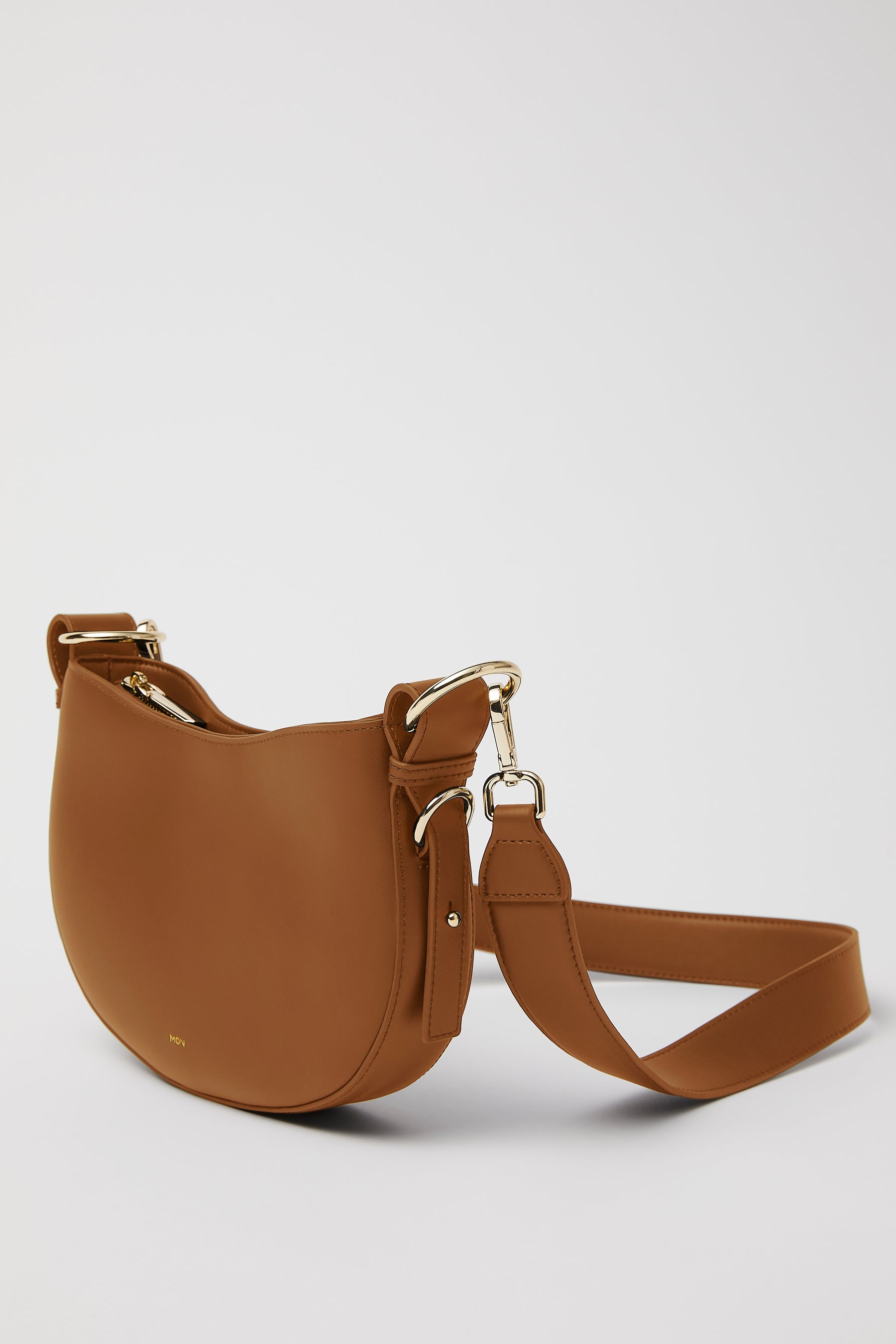 Smooth Leather Saddle Bag | Windsor Tan Gold