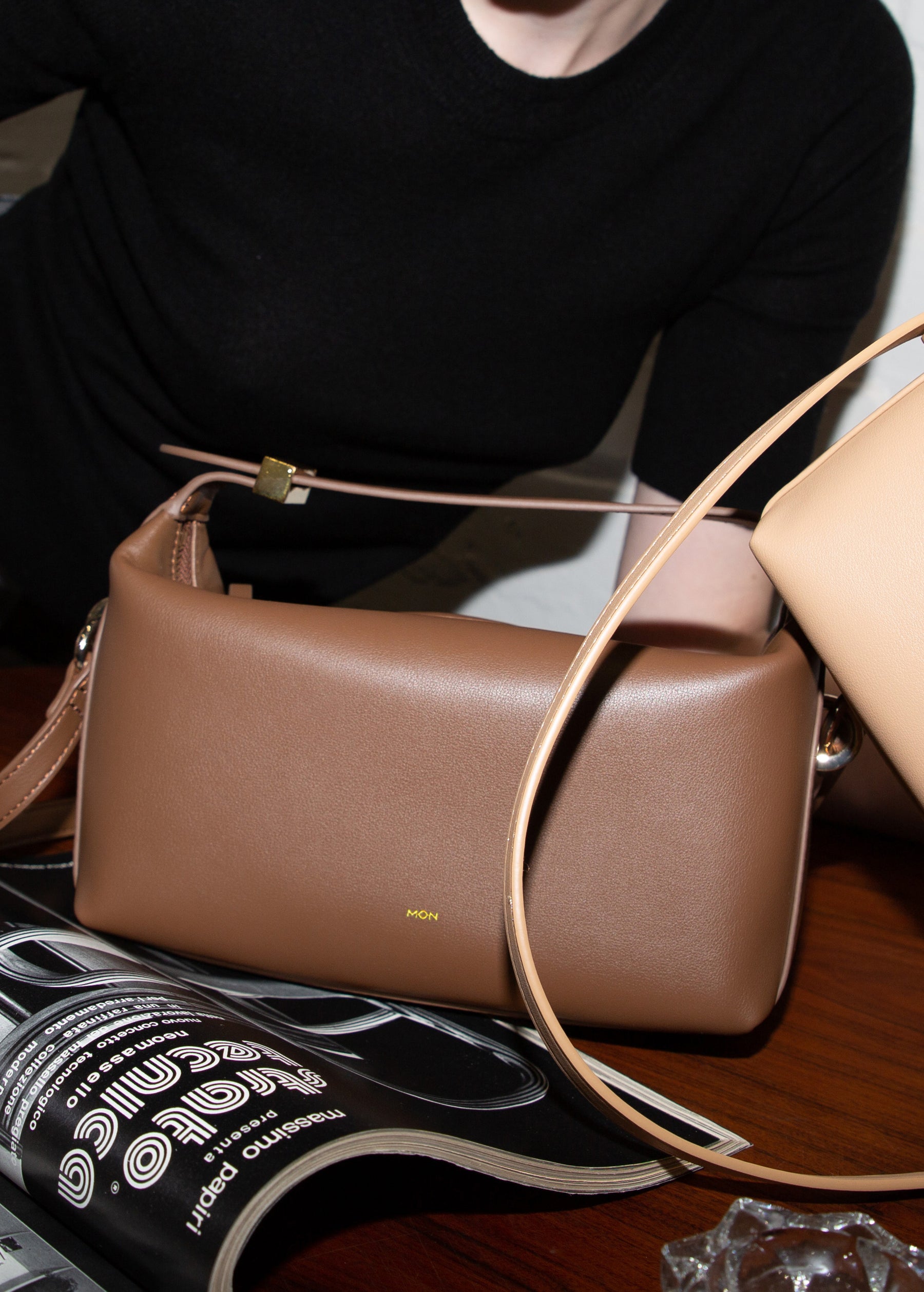 Kate Soft Leather Handbag | Walnut