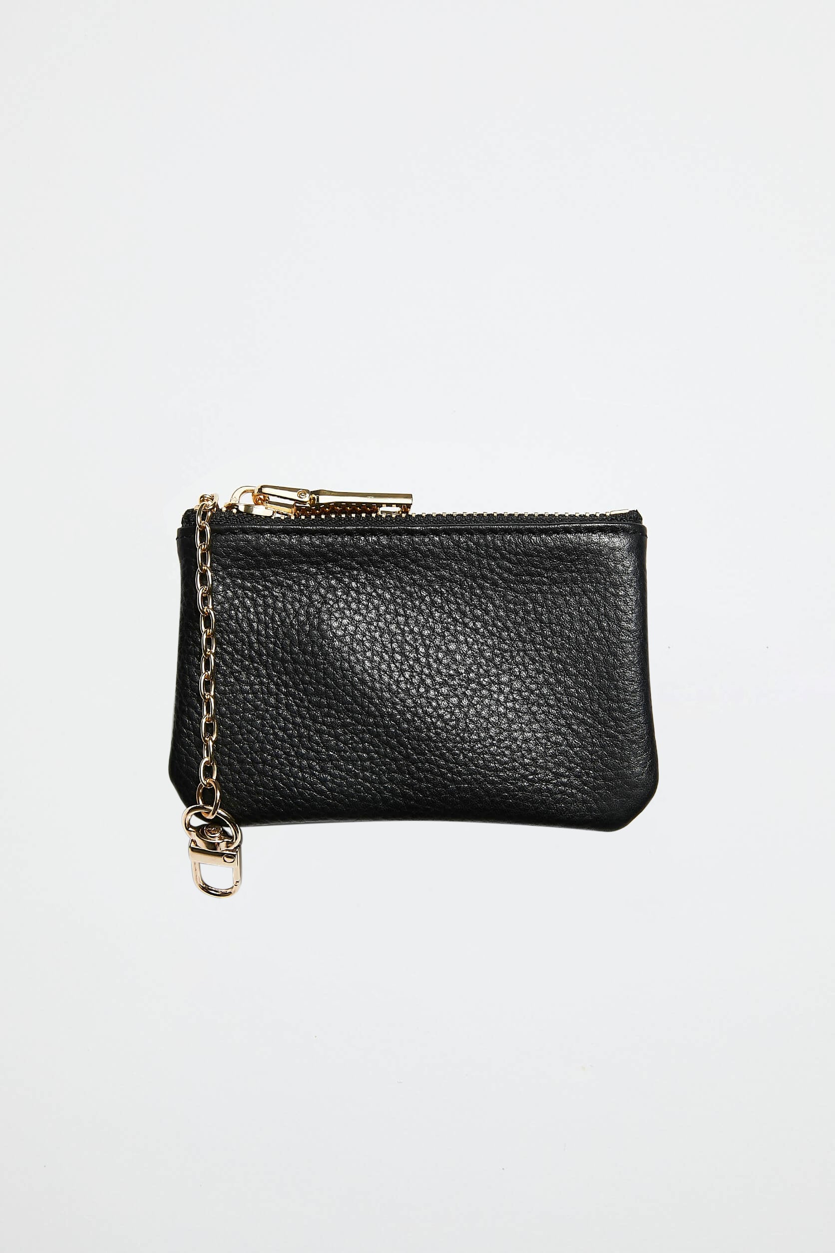 Leather Coin Purse | Black Gold