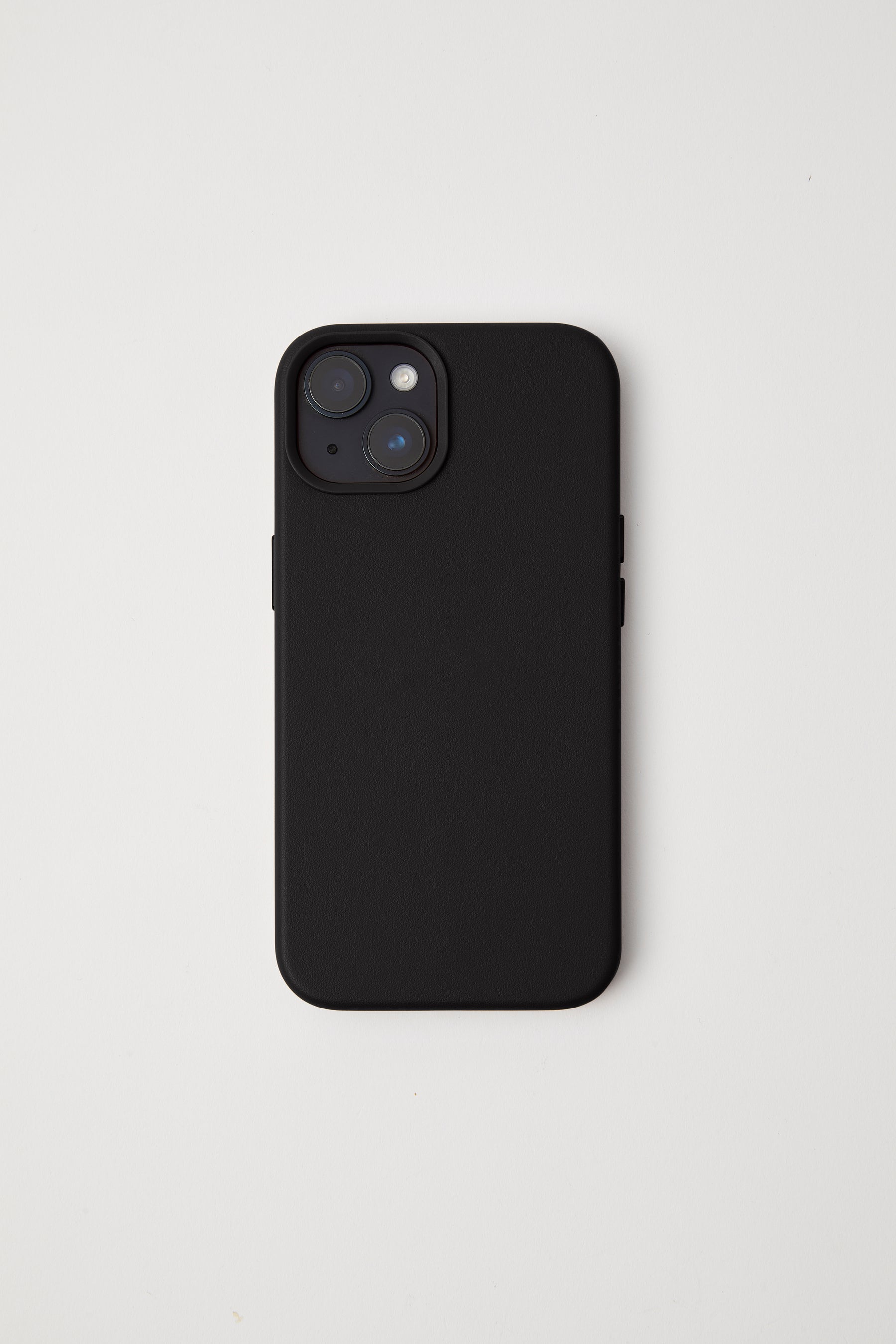 Vegan Leather iPhone 15 Case | Black