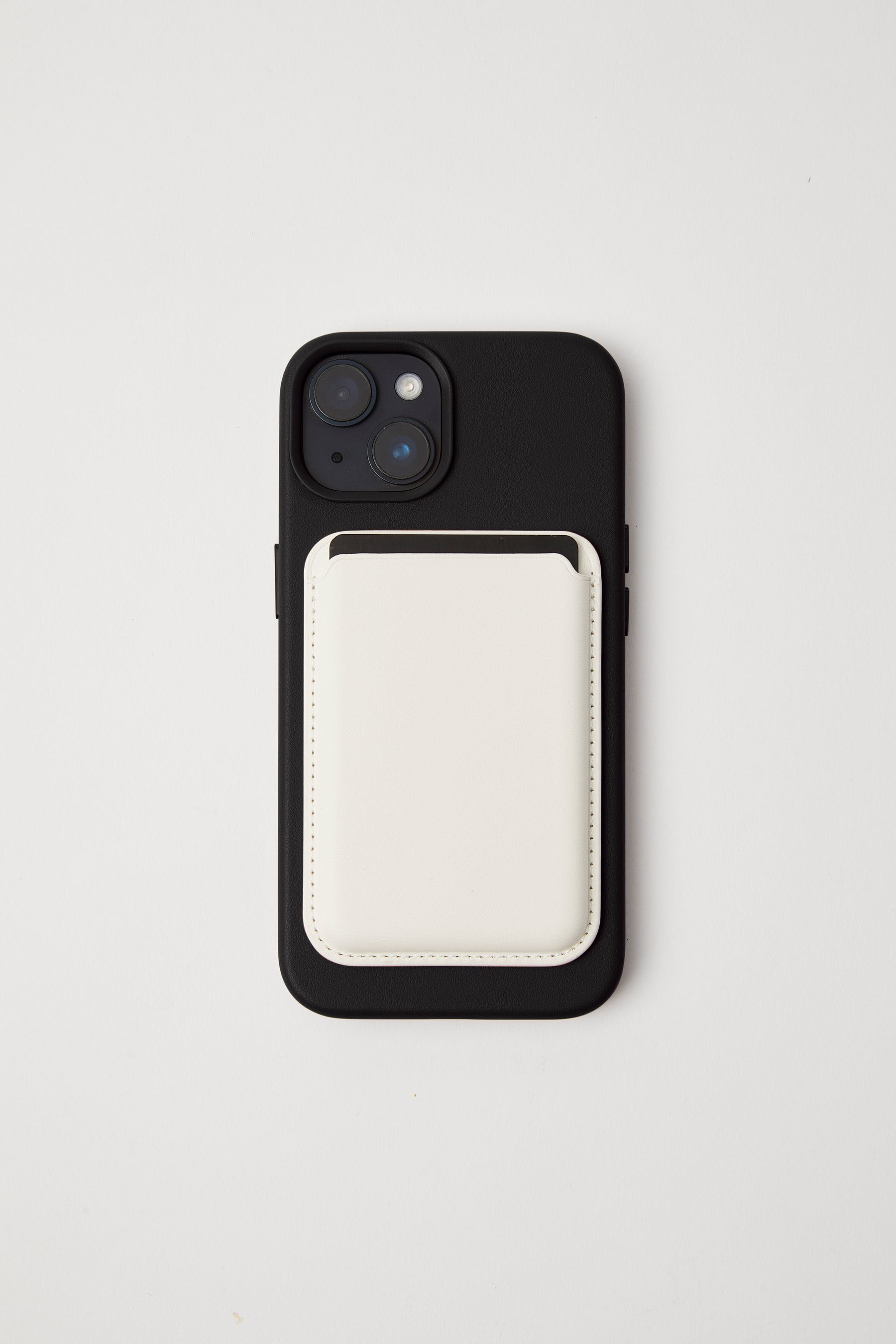 Vegan Leather iPhone 15 Case | Black