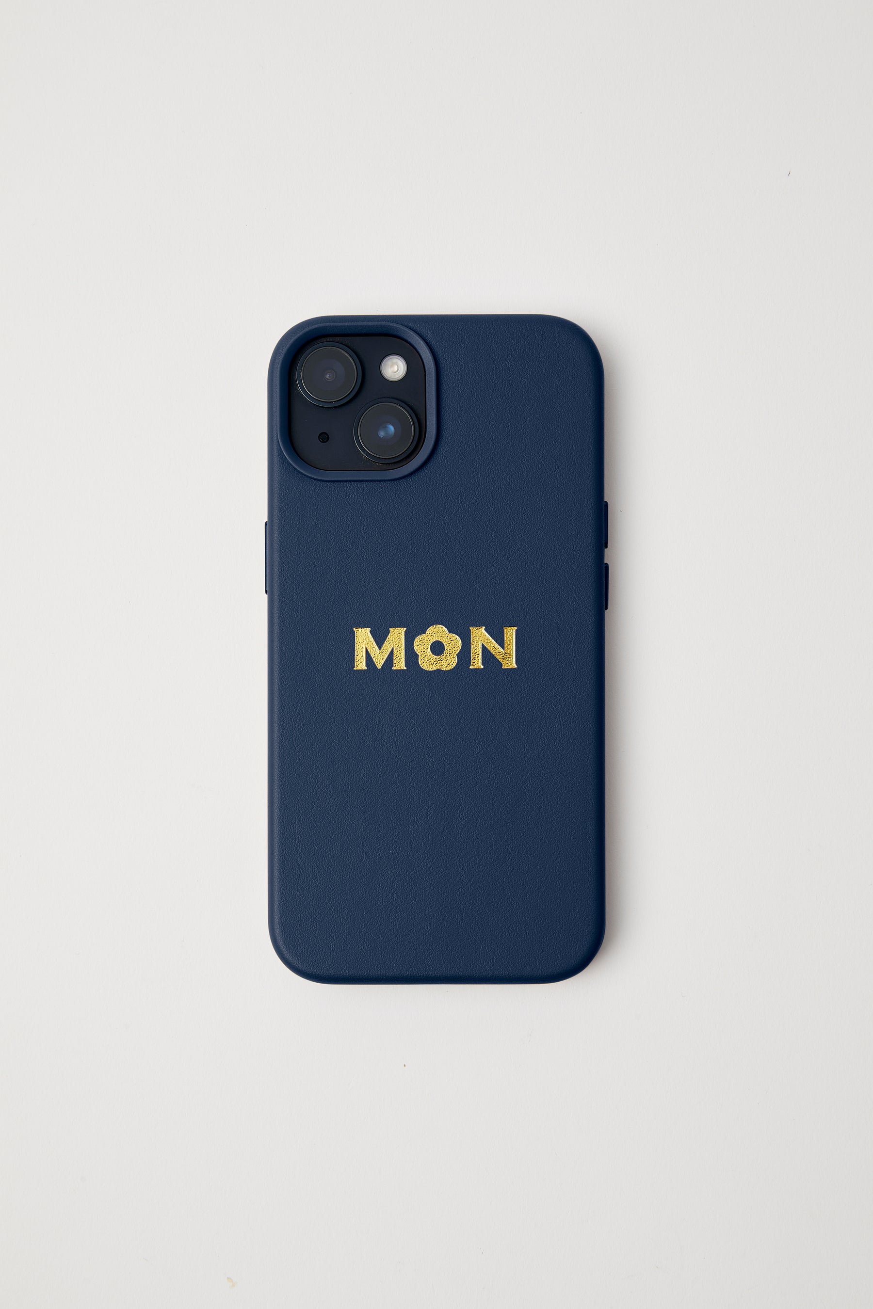 Vegan Leather iPhone 15 Case | Midnight Navy