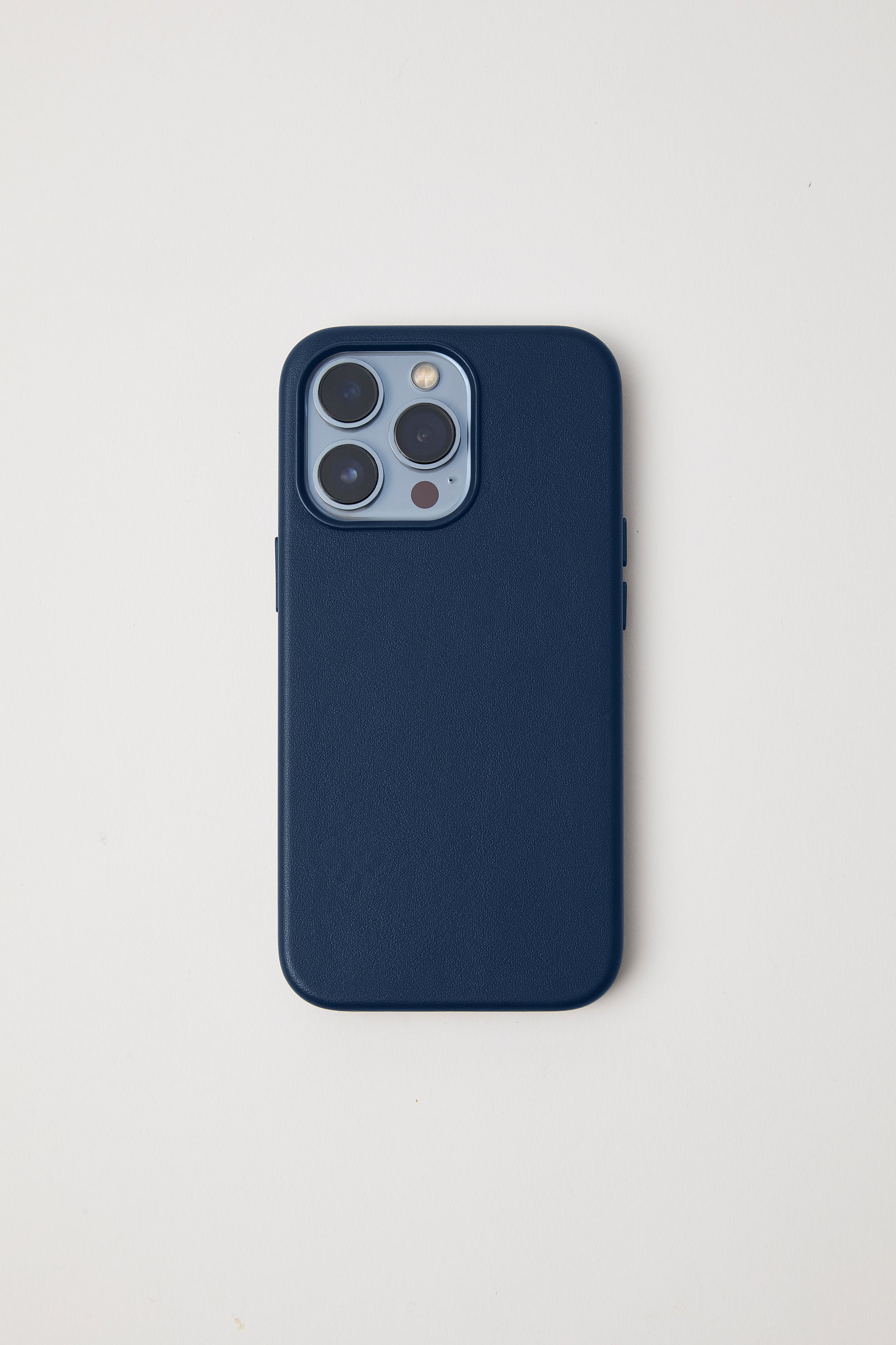 Vegan Leather iPhone 15 Case | Midnight Navy