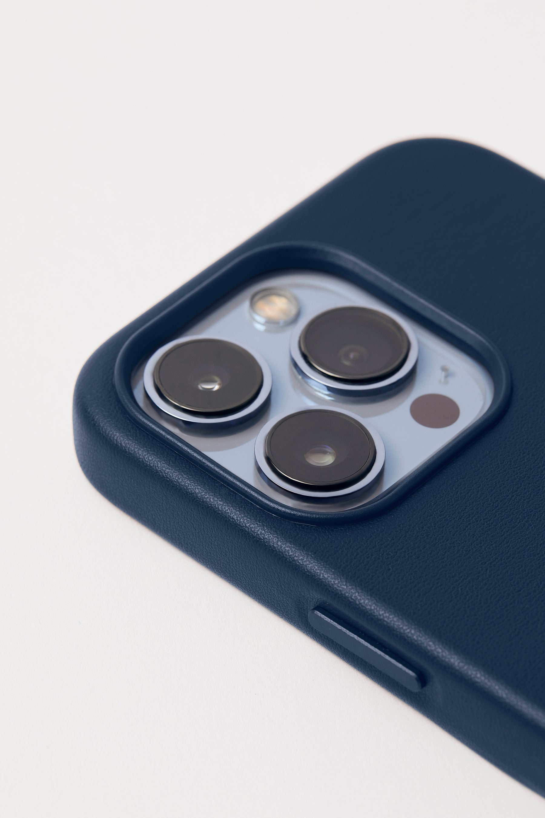 Vegan Leather iPhone 15 Case | Midnight Navy