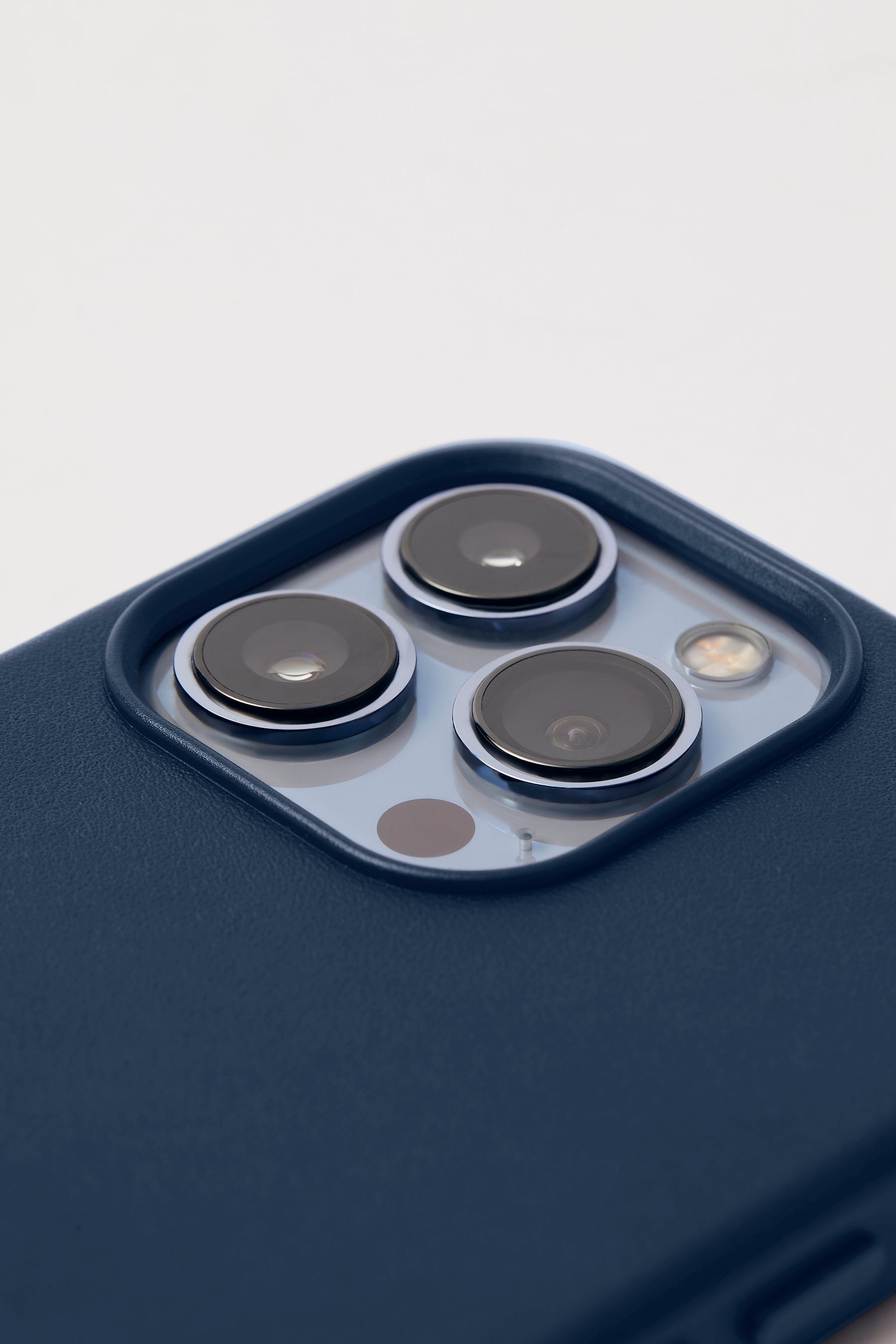 Vegan Leather iPhone 15 Case | Midnight Navy