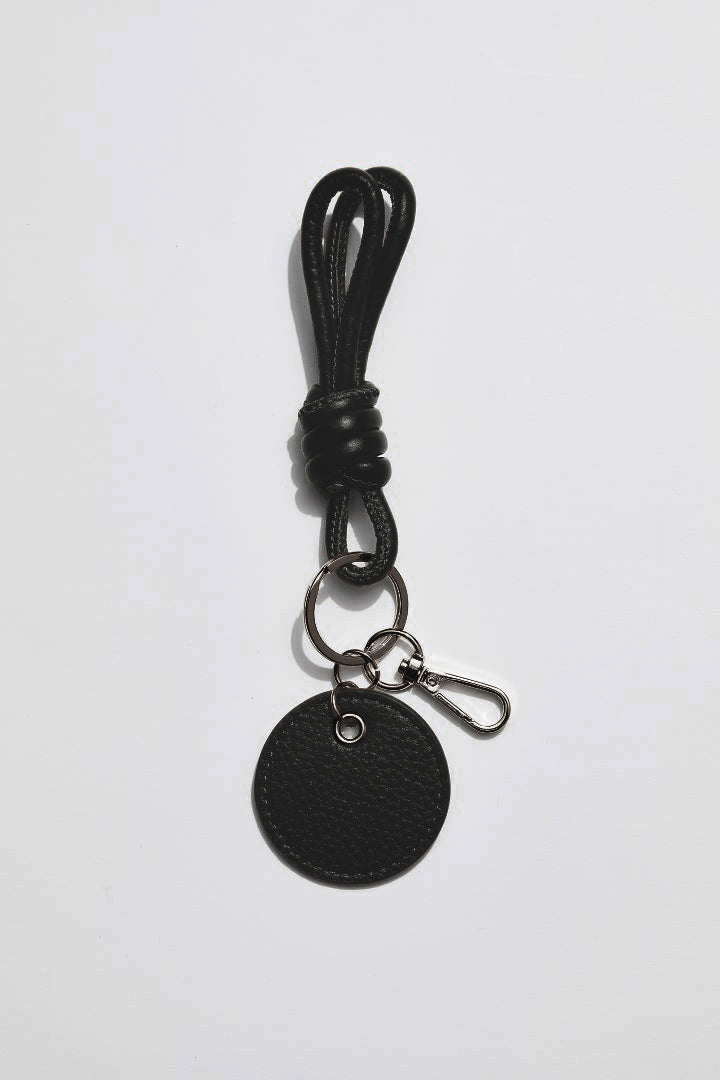 Knotted Keyring | Black Gunmetal