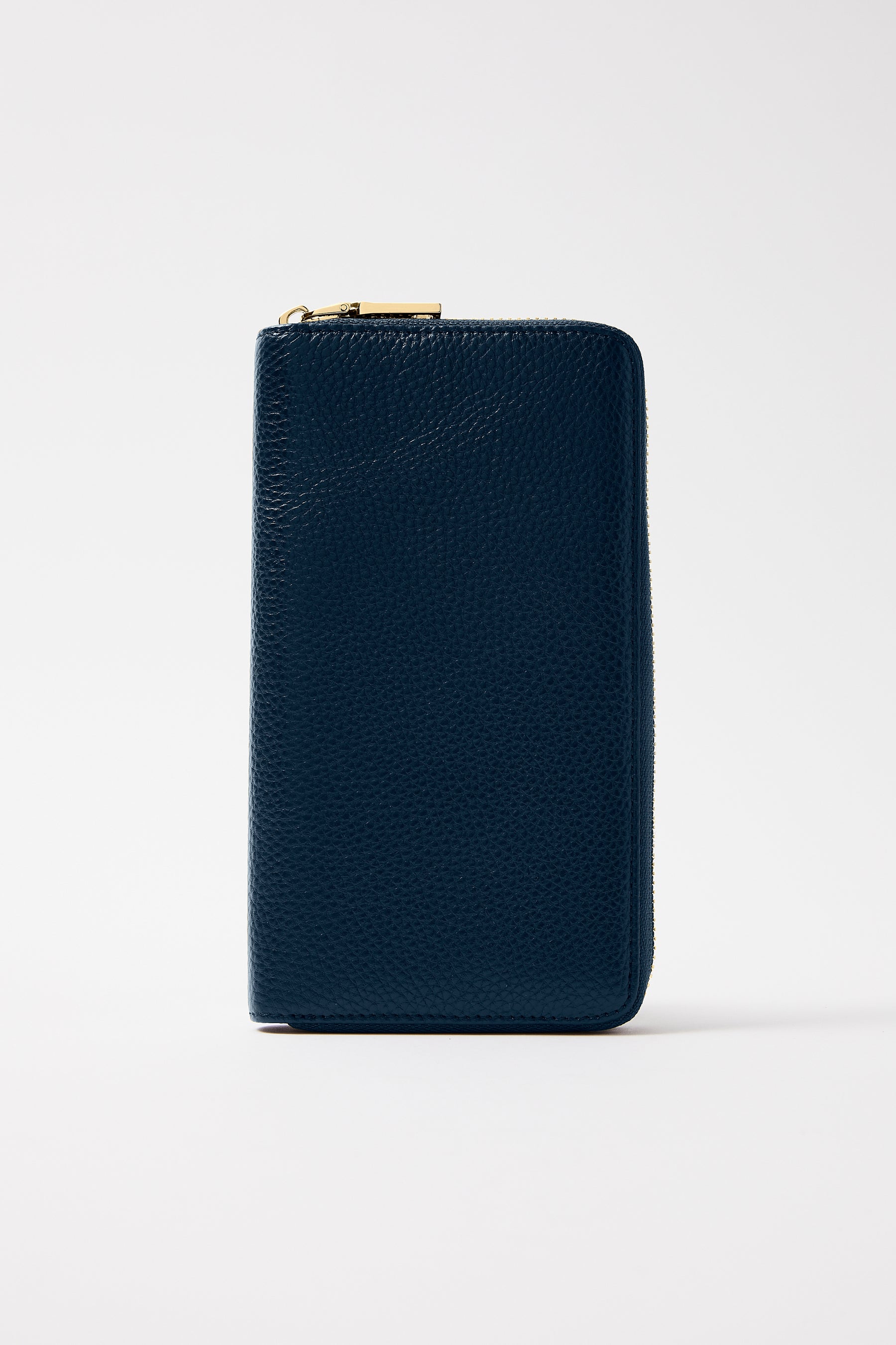 Classic Leather Wallet  | Navy Gold