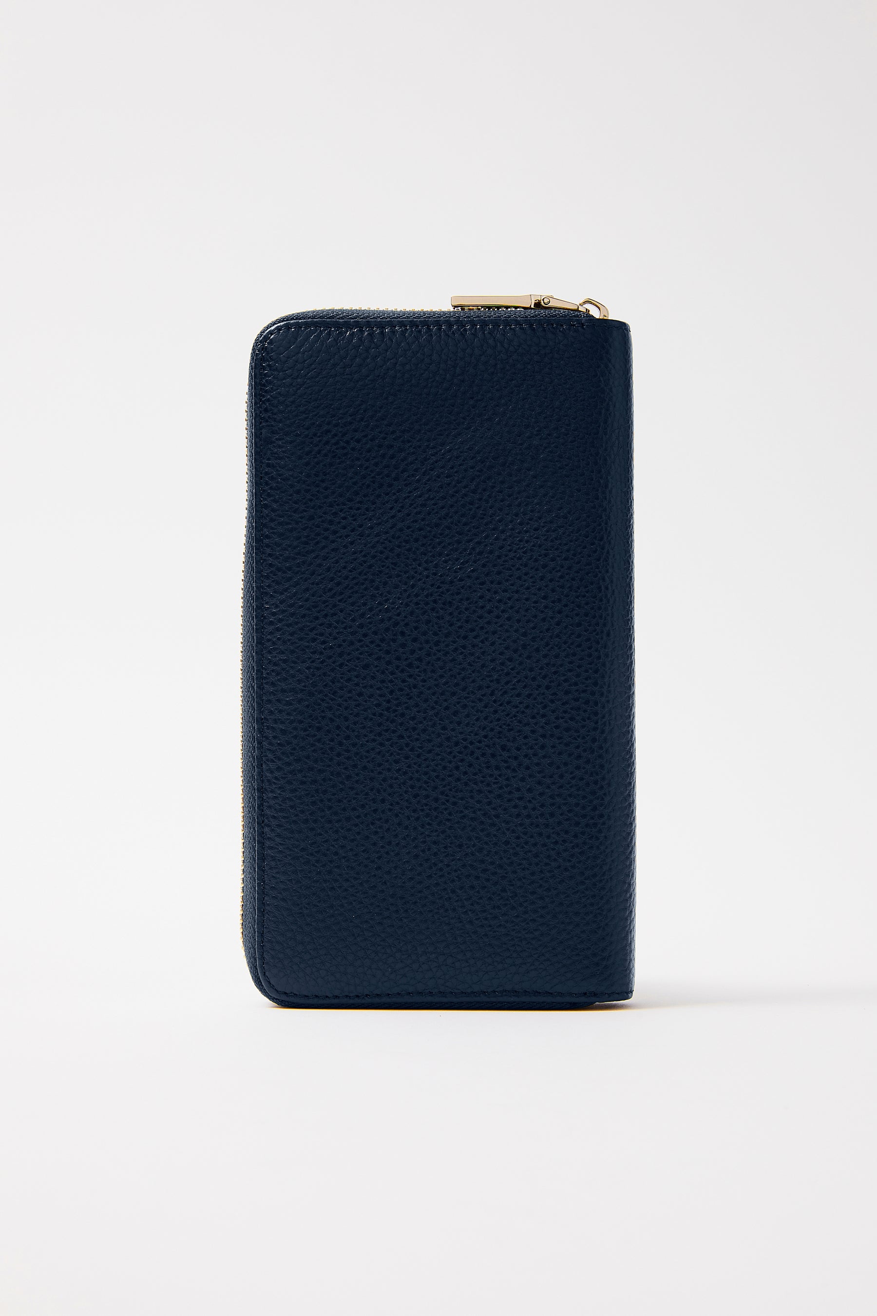 Classic Leather Wallet  | Navy Gold