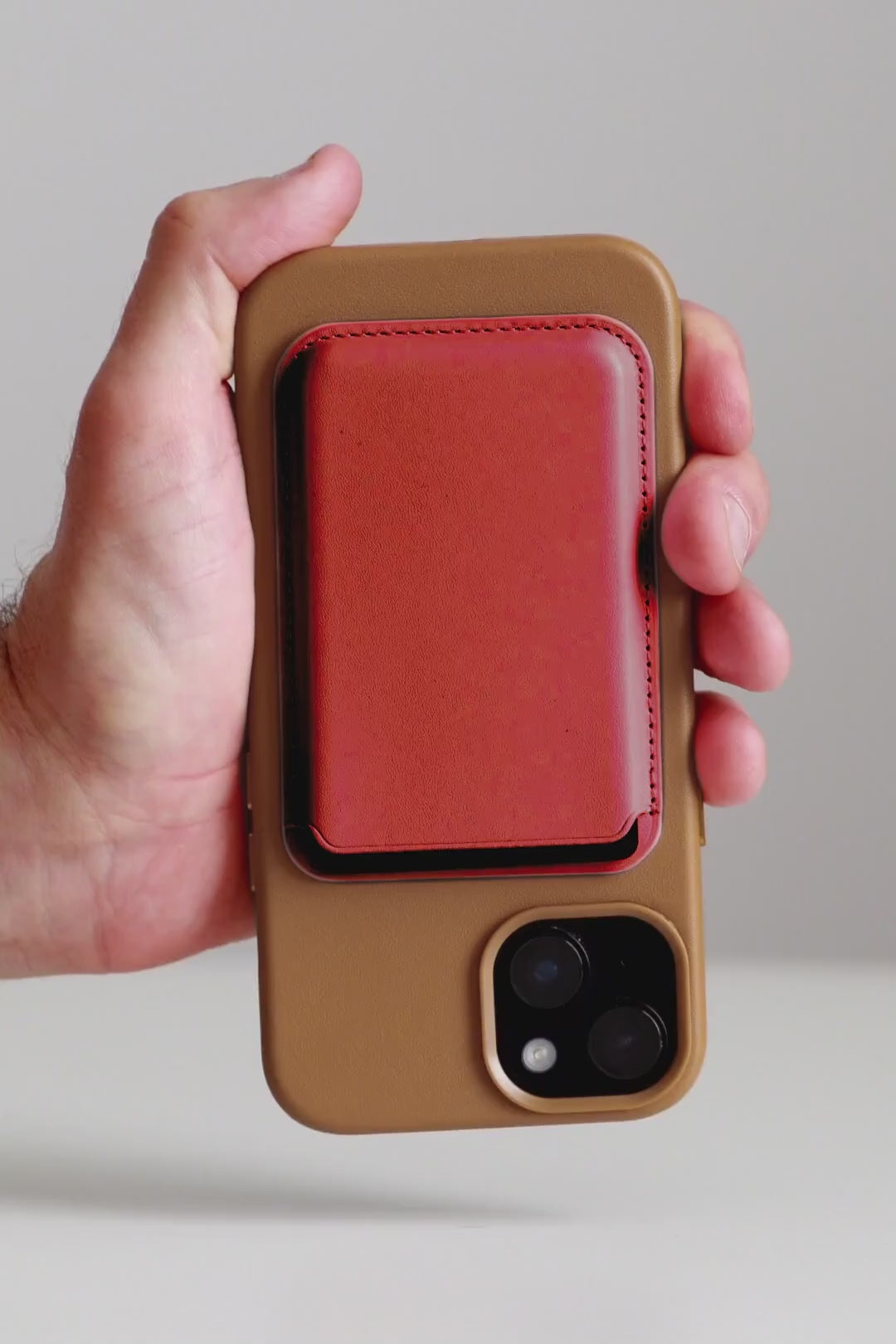 Vegan MagSafe Wallet | Red