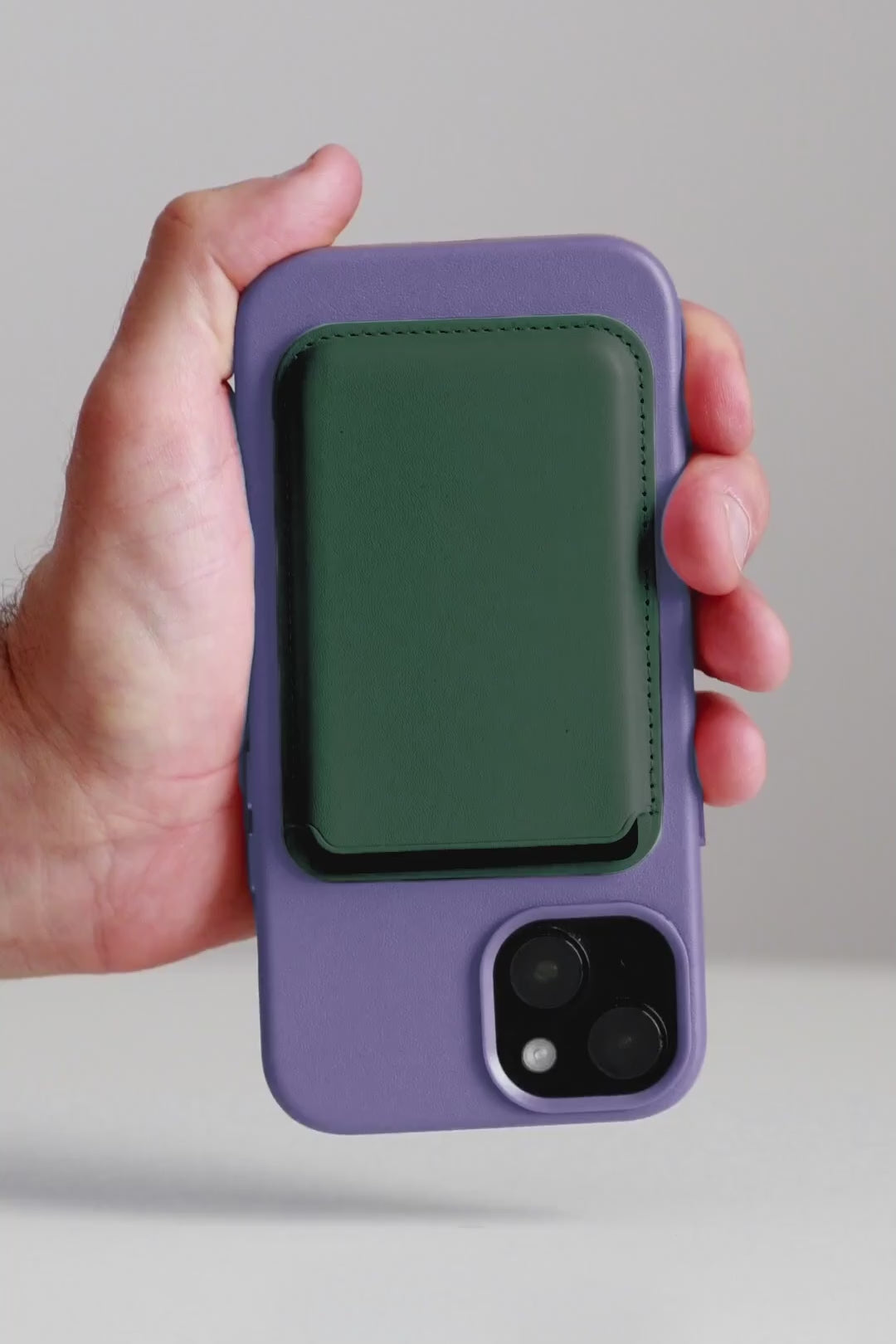 Vegan MagSafe Wallet | Mid Green