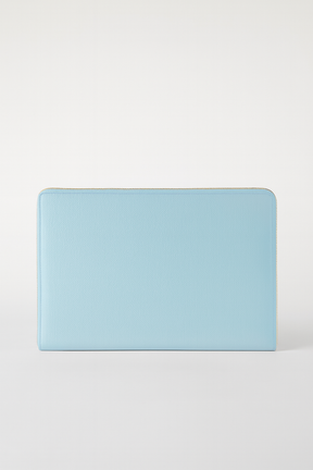 14" Padded Leather Laptop Case | Blue Gold