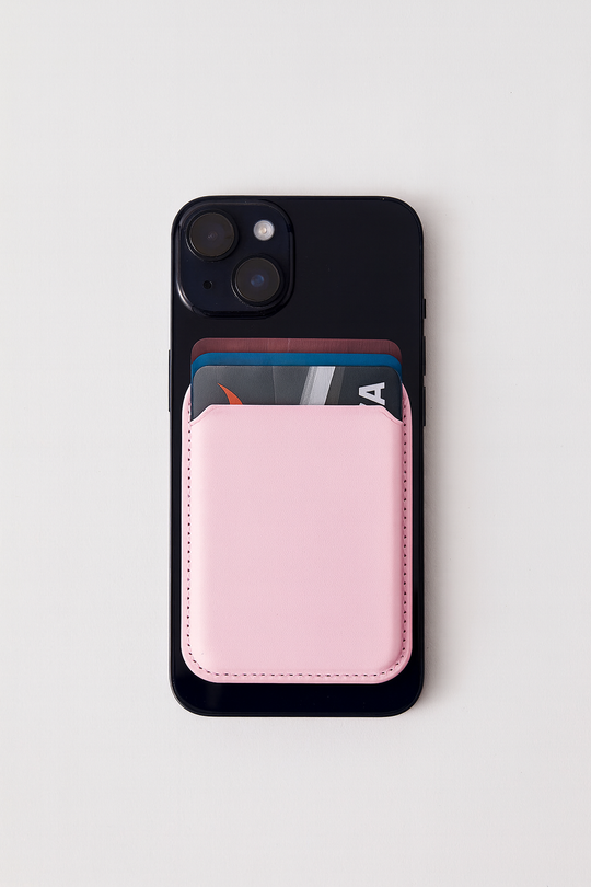 Vegan MagSafe Wallet | Light Pink