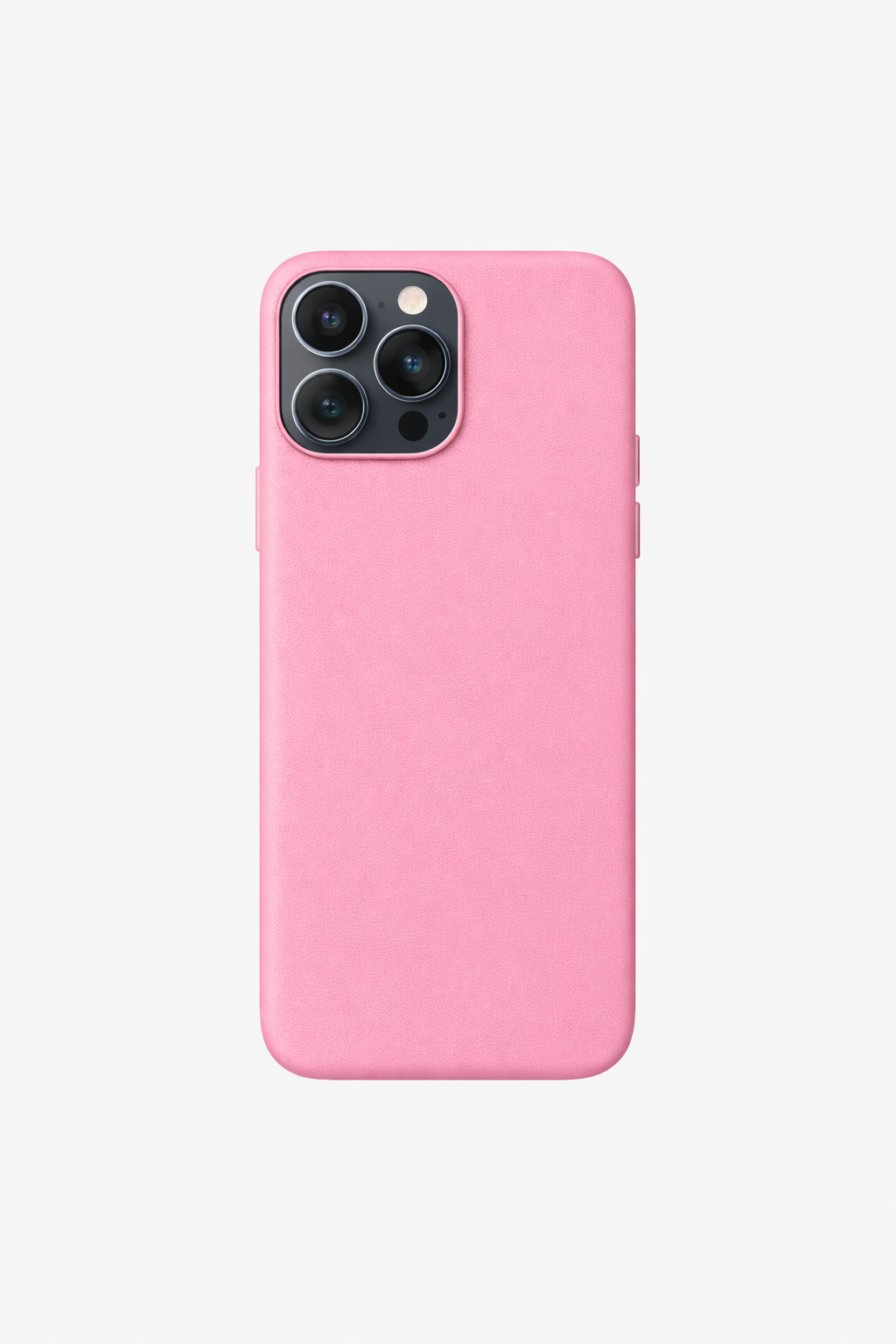 Vegan Leather iPhone 16 Pro Max Case | Light Pink