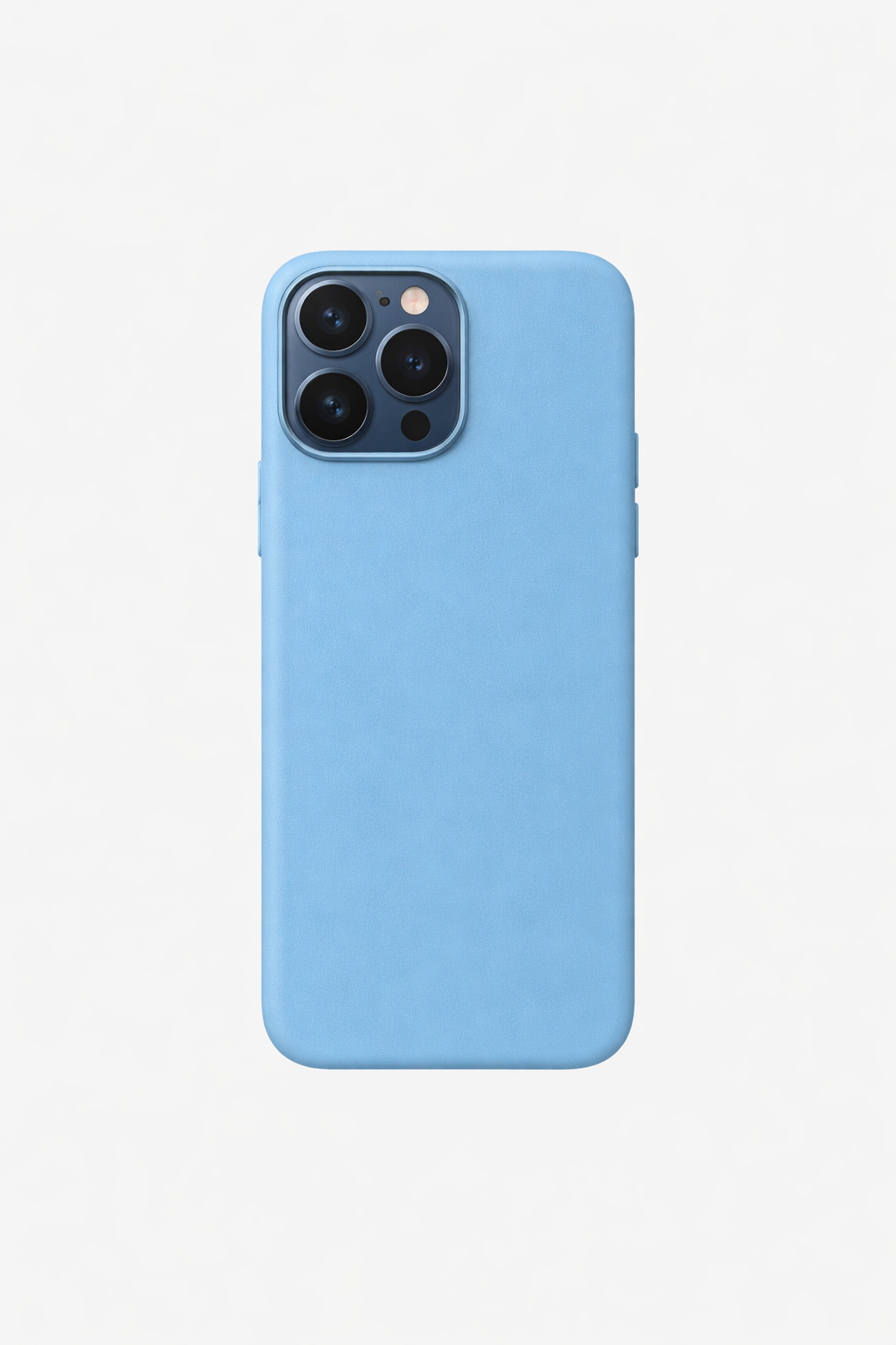 Vegan Leather iPhone 16 Pro Max Case | Sky Blue