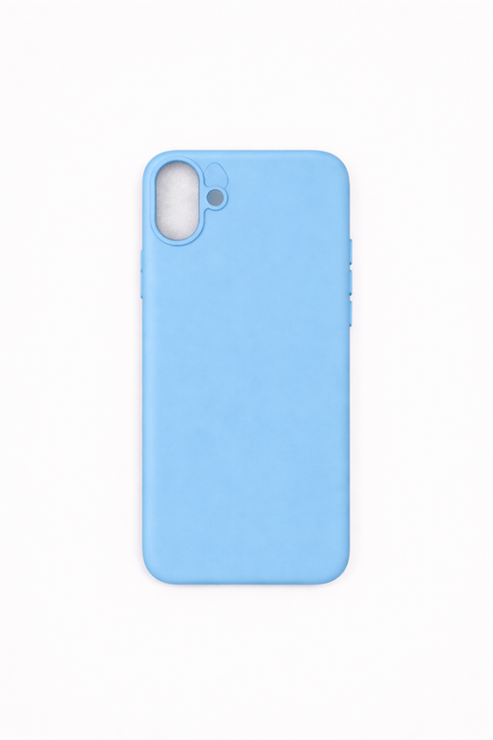 Vegan Leather iPhone 17 Case | Sky Blue