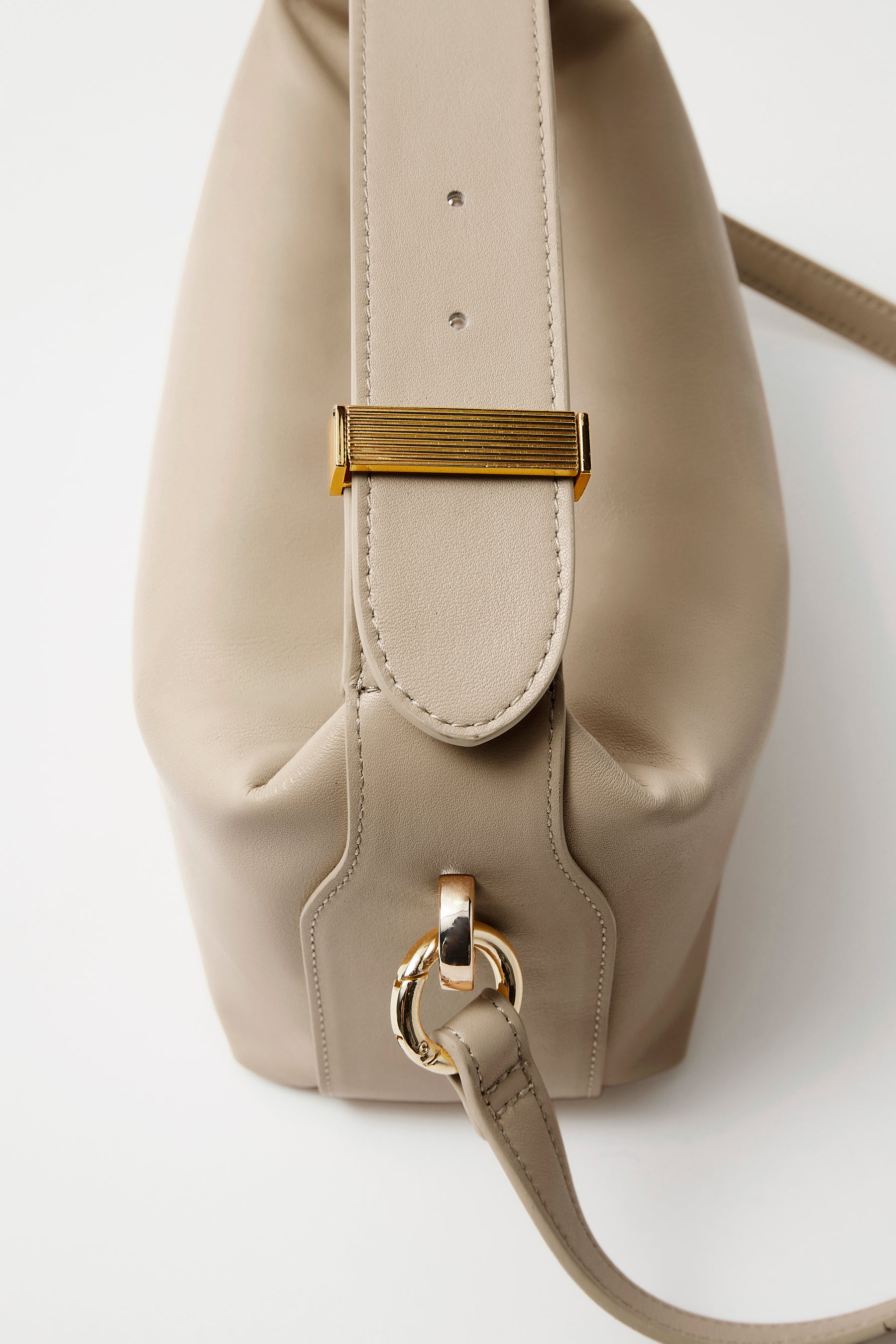 Kate Soft Leather Handbag | Biscuit