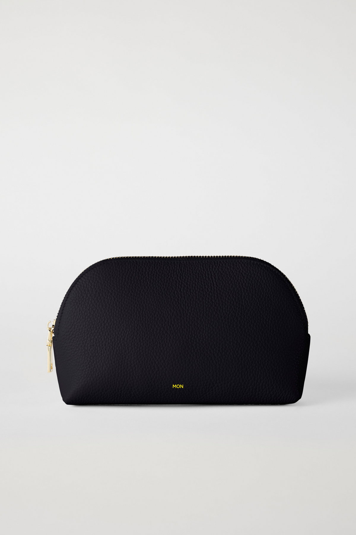 Leather Make Up Bag | Black Gold