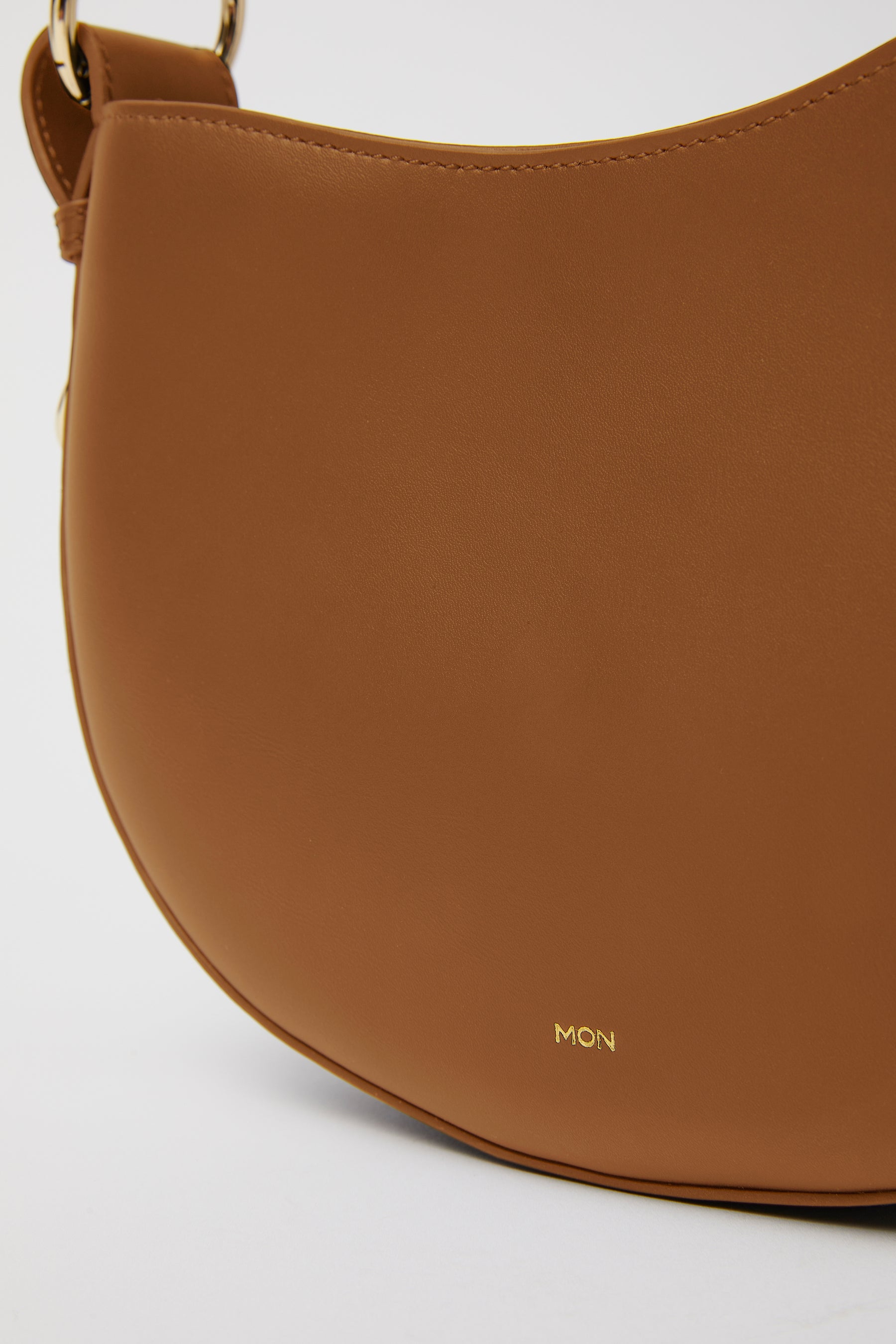 Smooth Leather Saddle Bag | Windsor Tan Gold