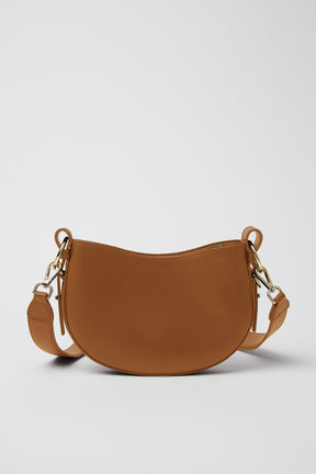 Smooth Leather Saddle Bag | Windsor Tan Gold