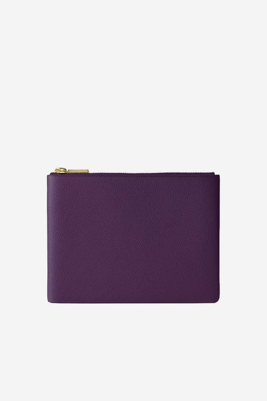 Classic Leather Clutch | Dusk