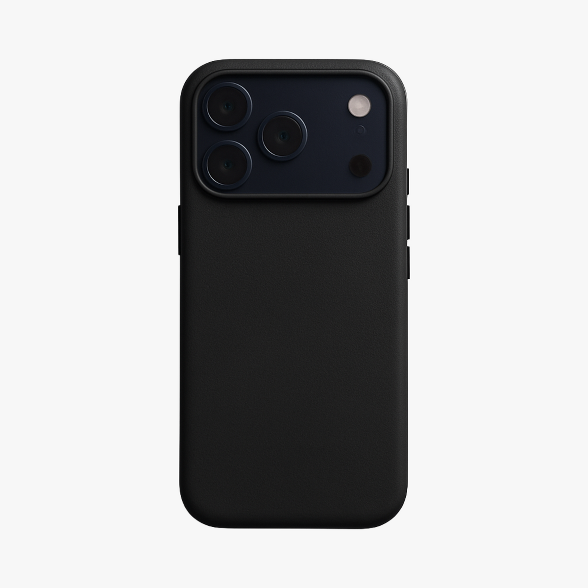Vegan Leather iPhone 17 Pro Max Case | Black