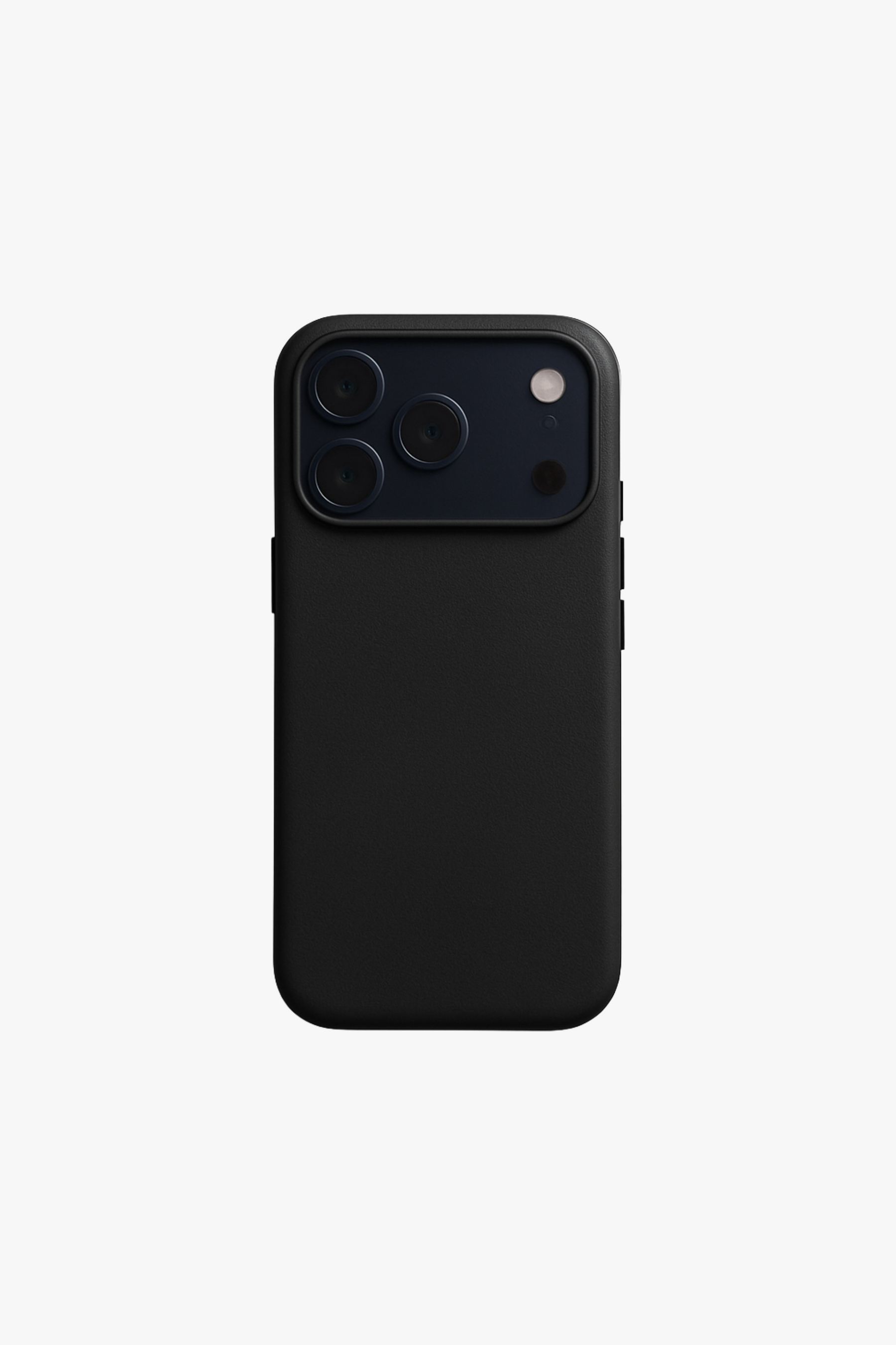 Vegan Leather iPhone 17 Pro Max Case | Black