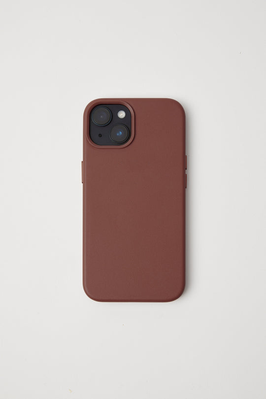 Vegan Leather iPhone 16 Case | Saddle Brown