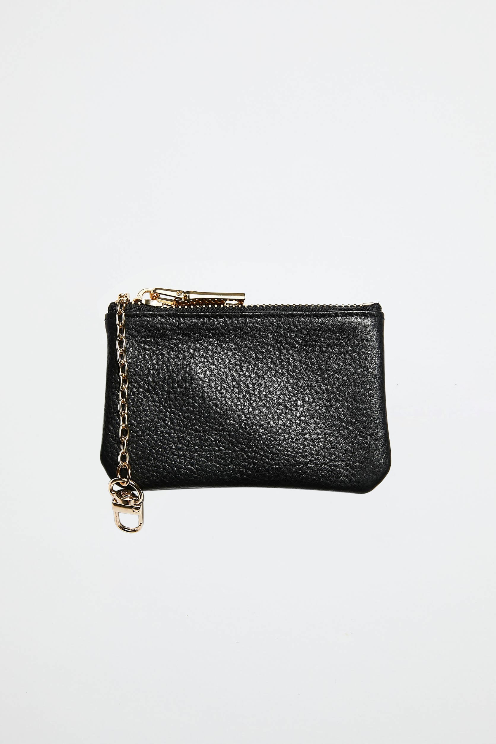 Leather Coin Purse | Black Gold