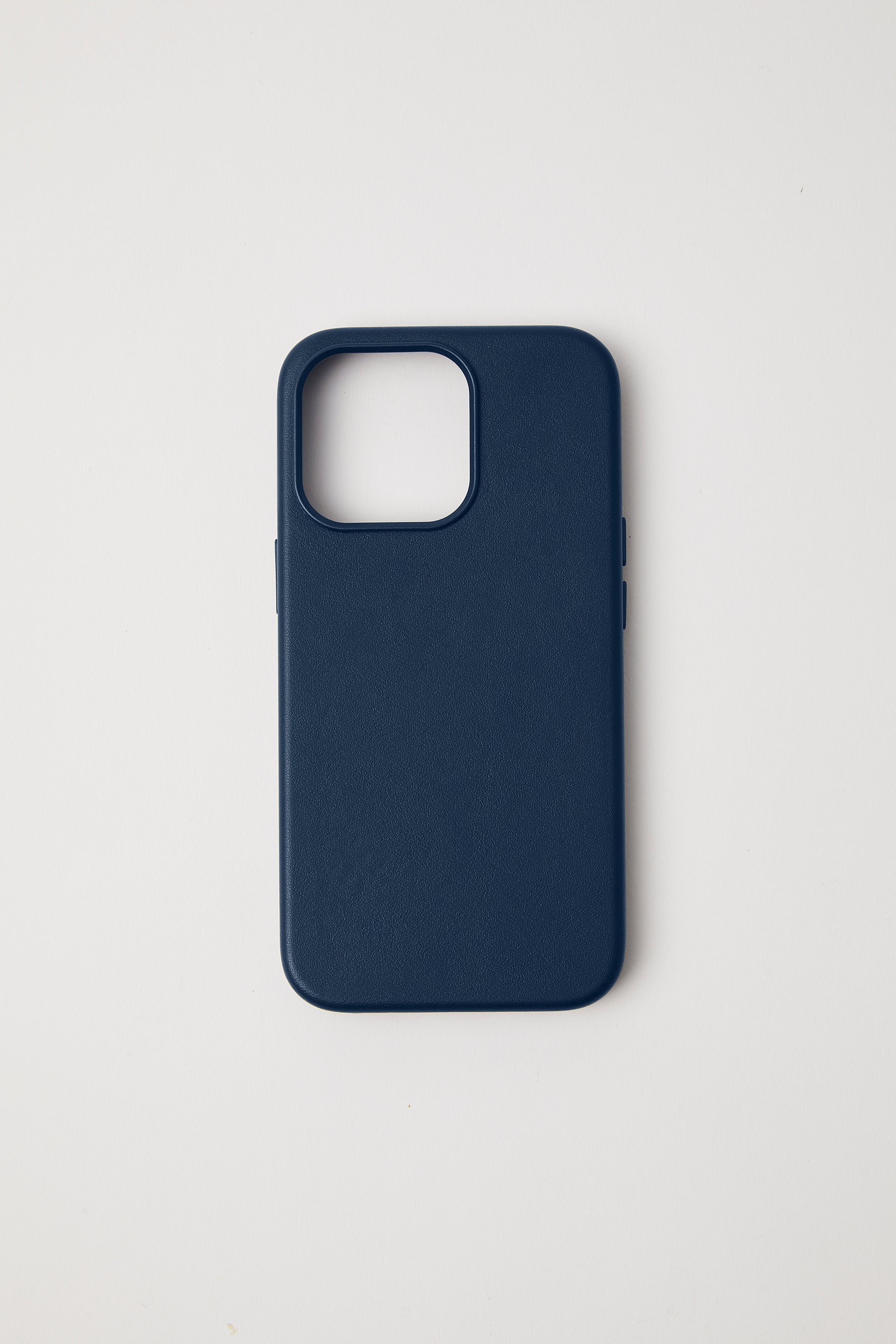 Vegan Leather iPhone 15 Case | Midnight Navy