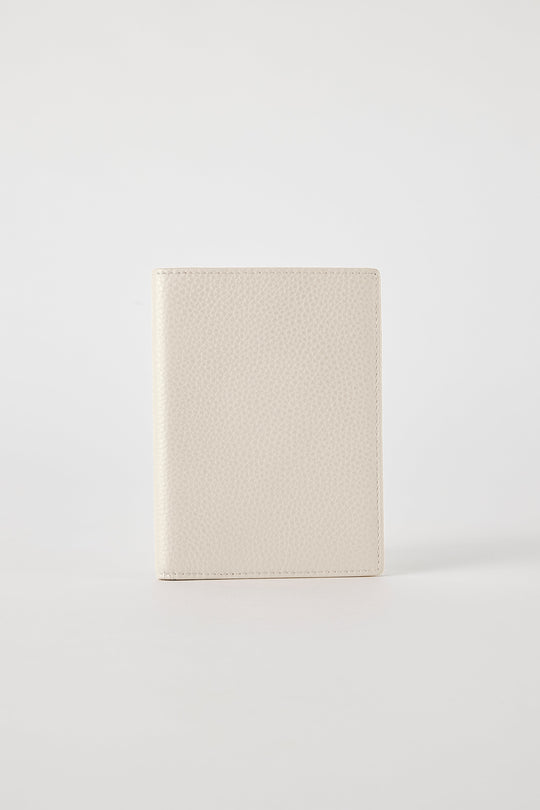 Luxury Leather Passport Wallet | White