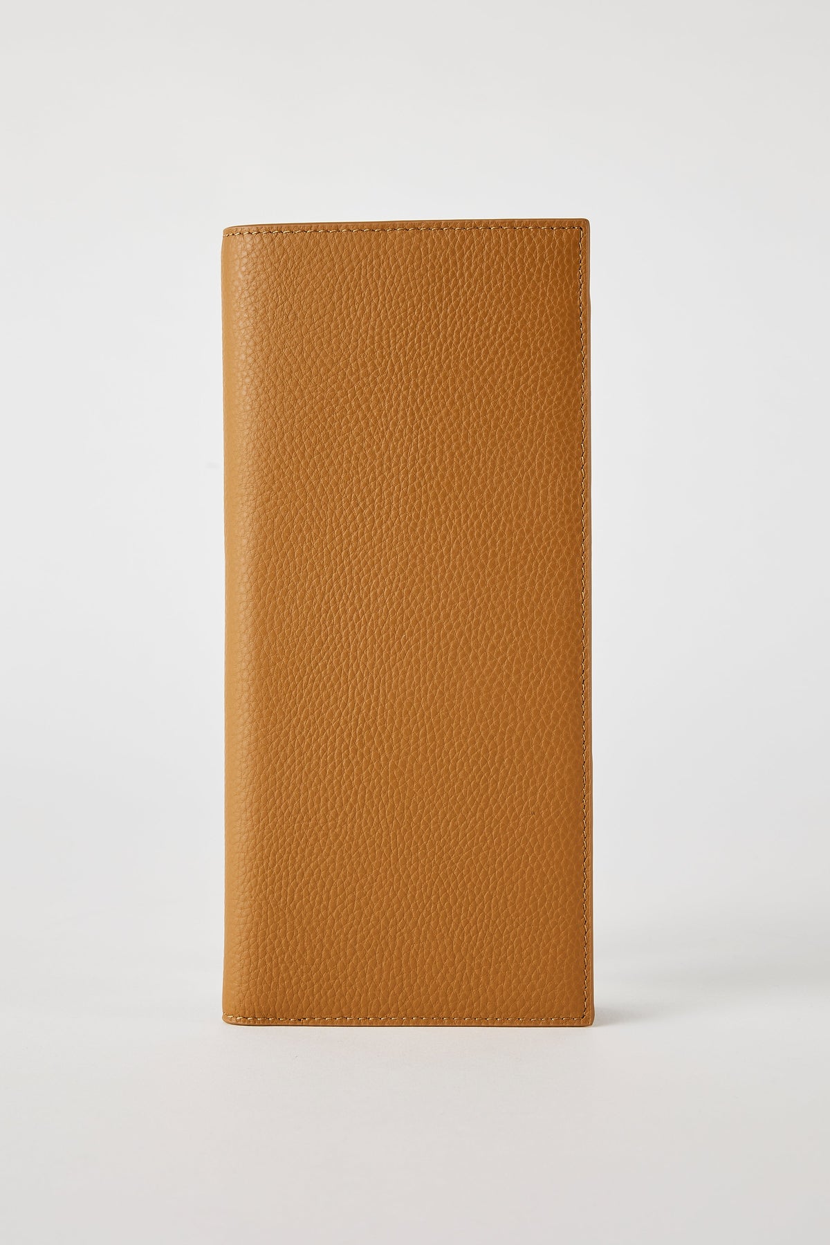 Brown Leather Passport Holder with Foldable Boarding Pass Pocket By Brune & Bareskin
