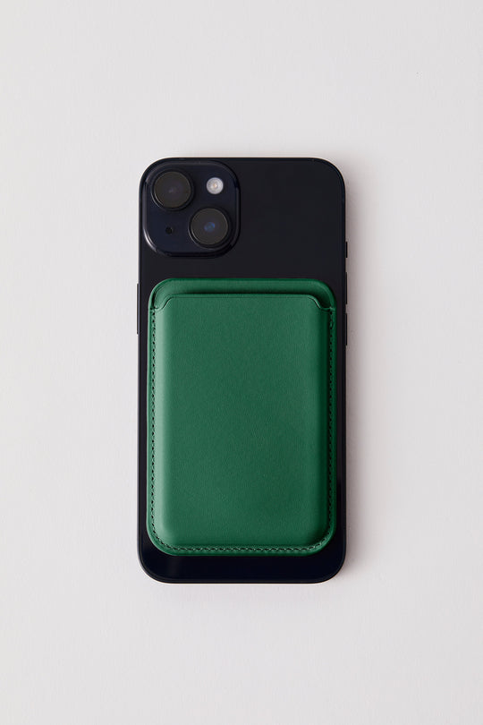 Vegan MagSafe Wallet | Mid Green