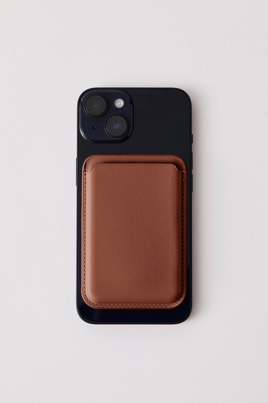 Vegan MagSafe Wallet | Chocolate