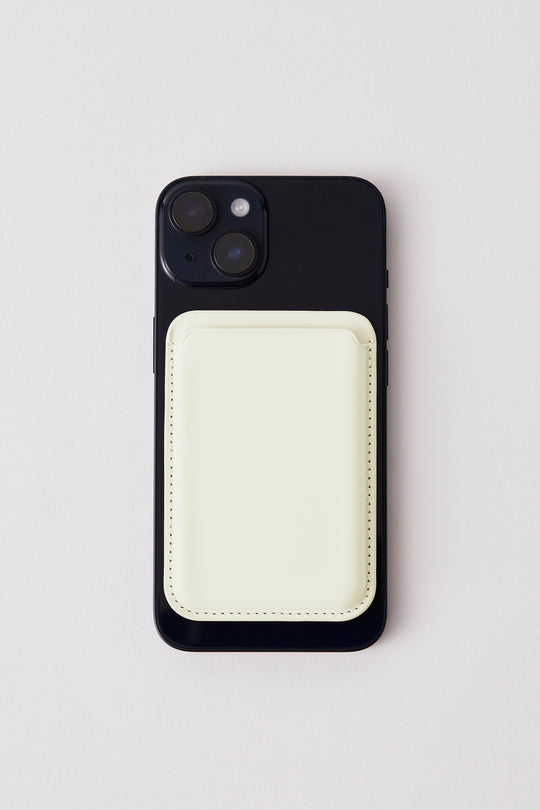 Vegan MagSafe Wallet | Off White