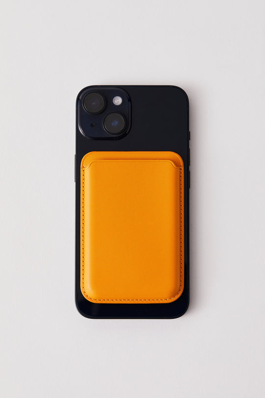 Vegan MagSafe Wallet | Yellow