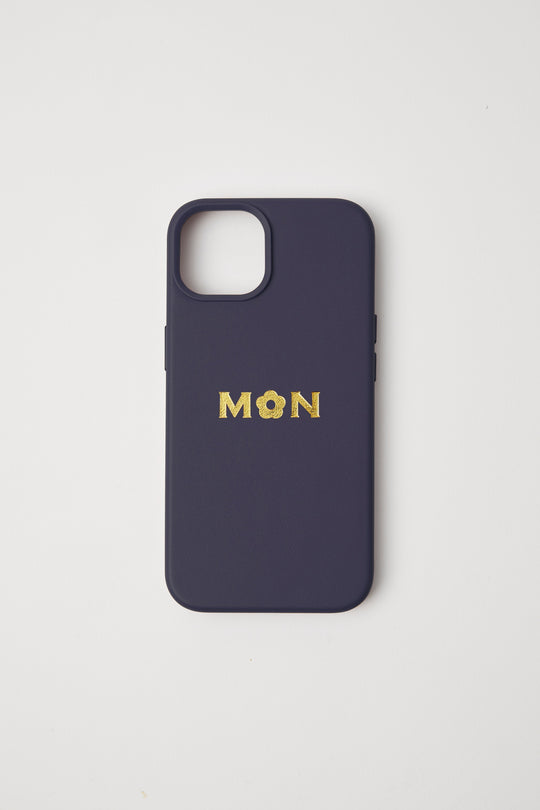 Vegan Leather iPhone 14 Case | Midnight