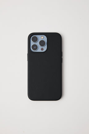 Vegan Leather iPhone 12 Case Black