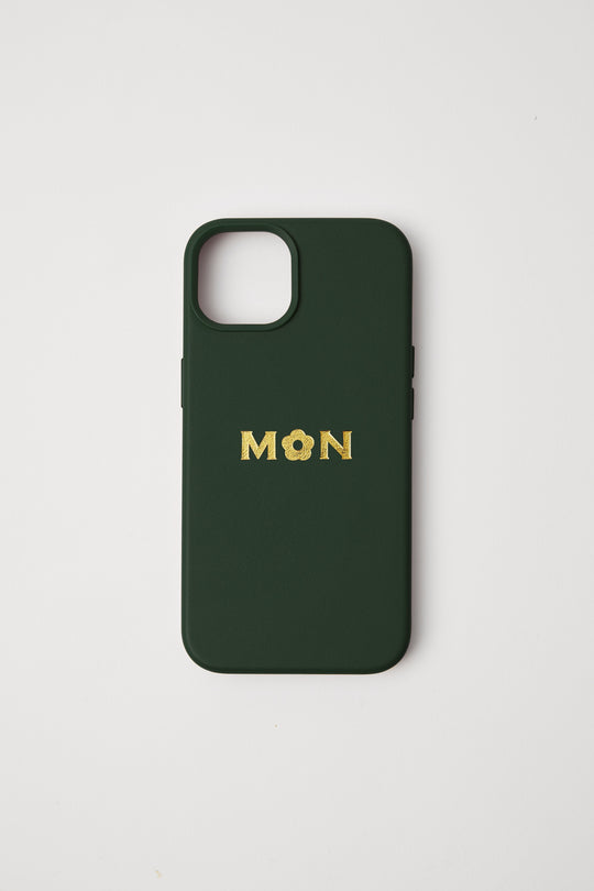 Vegan Leather iPhone 13 Pro Max Case | Dark Green